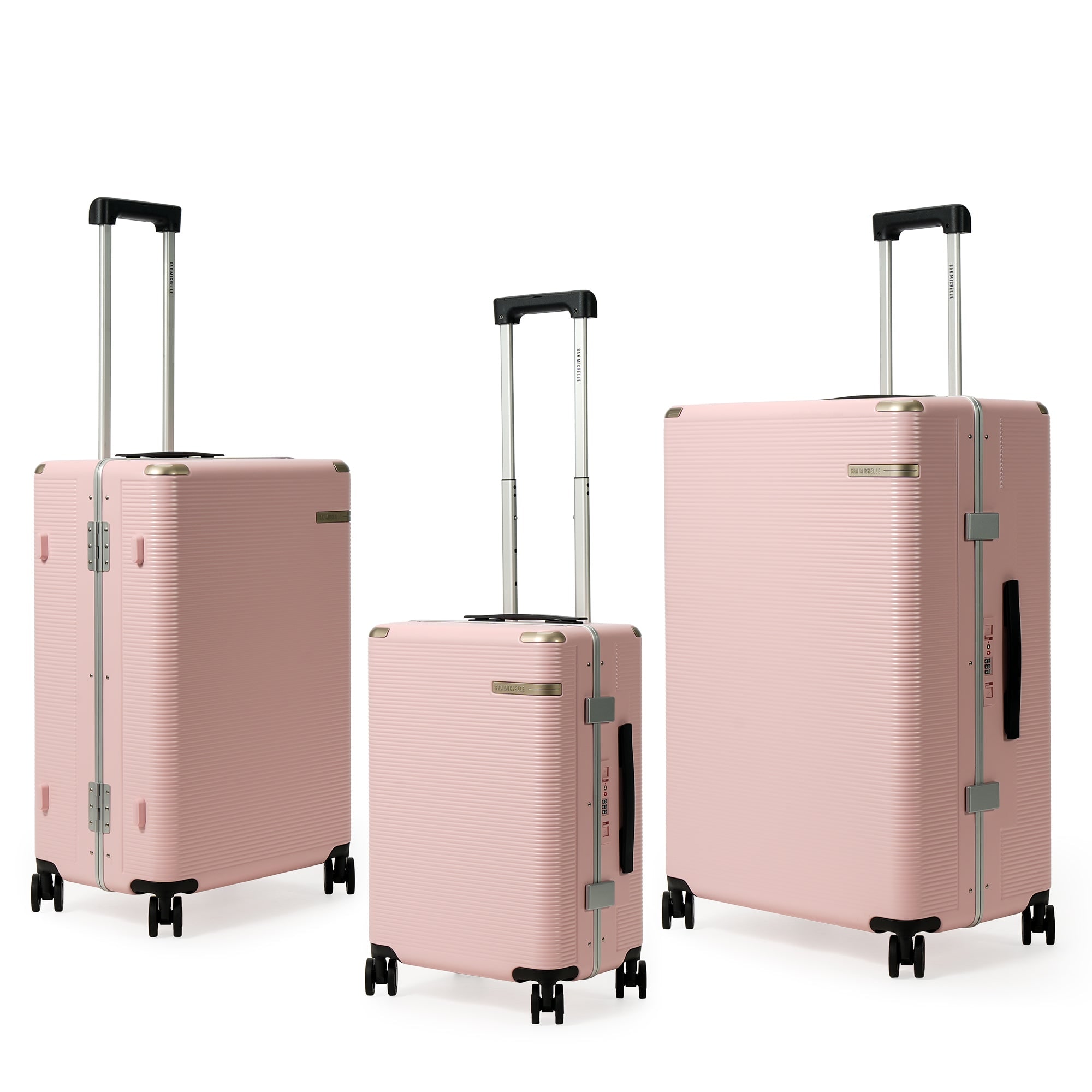 San Michelle FrameLock Pro Suitcase 56cm - Pink view 14