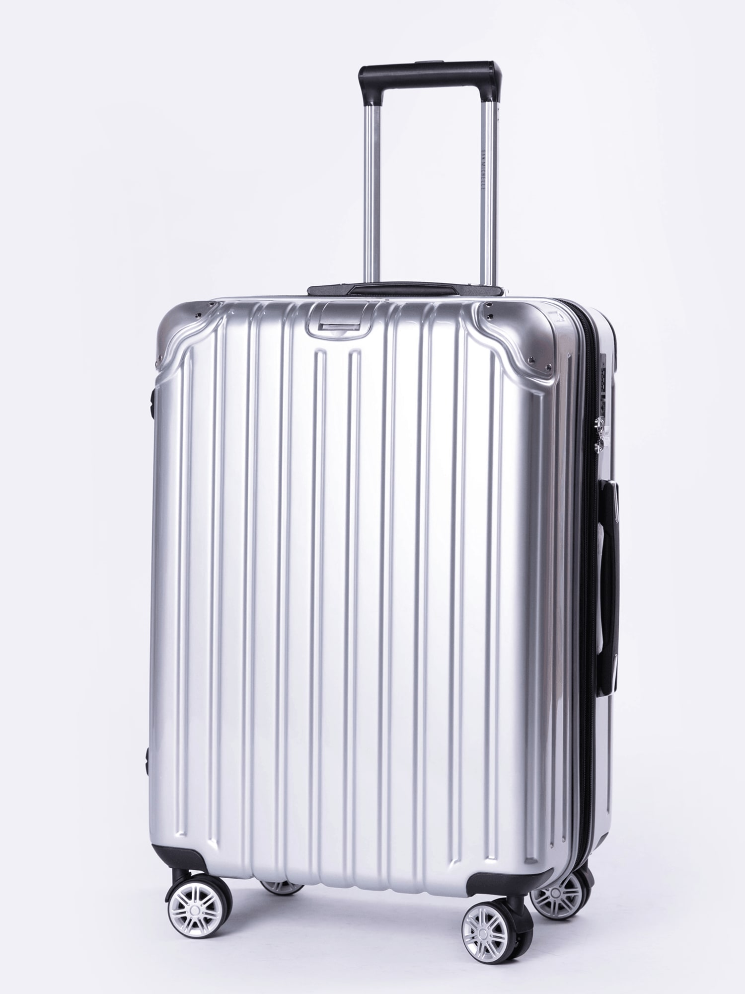 San Michelle Secure Adventurer 68cm Suitcase - Silver