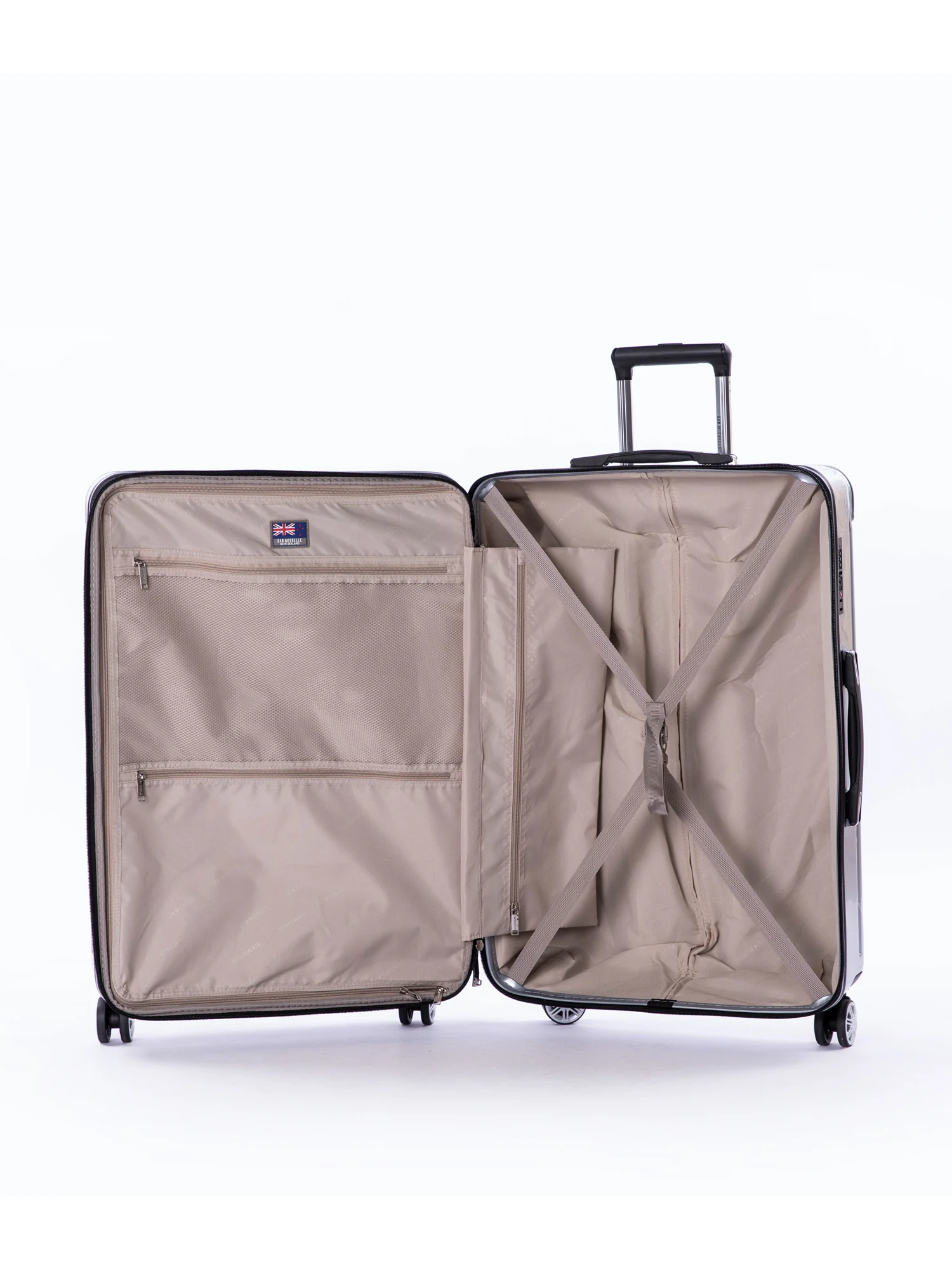 San Michelle Secure Adventurer 75cm Suitcase - Silver view 5