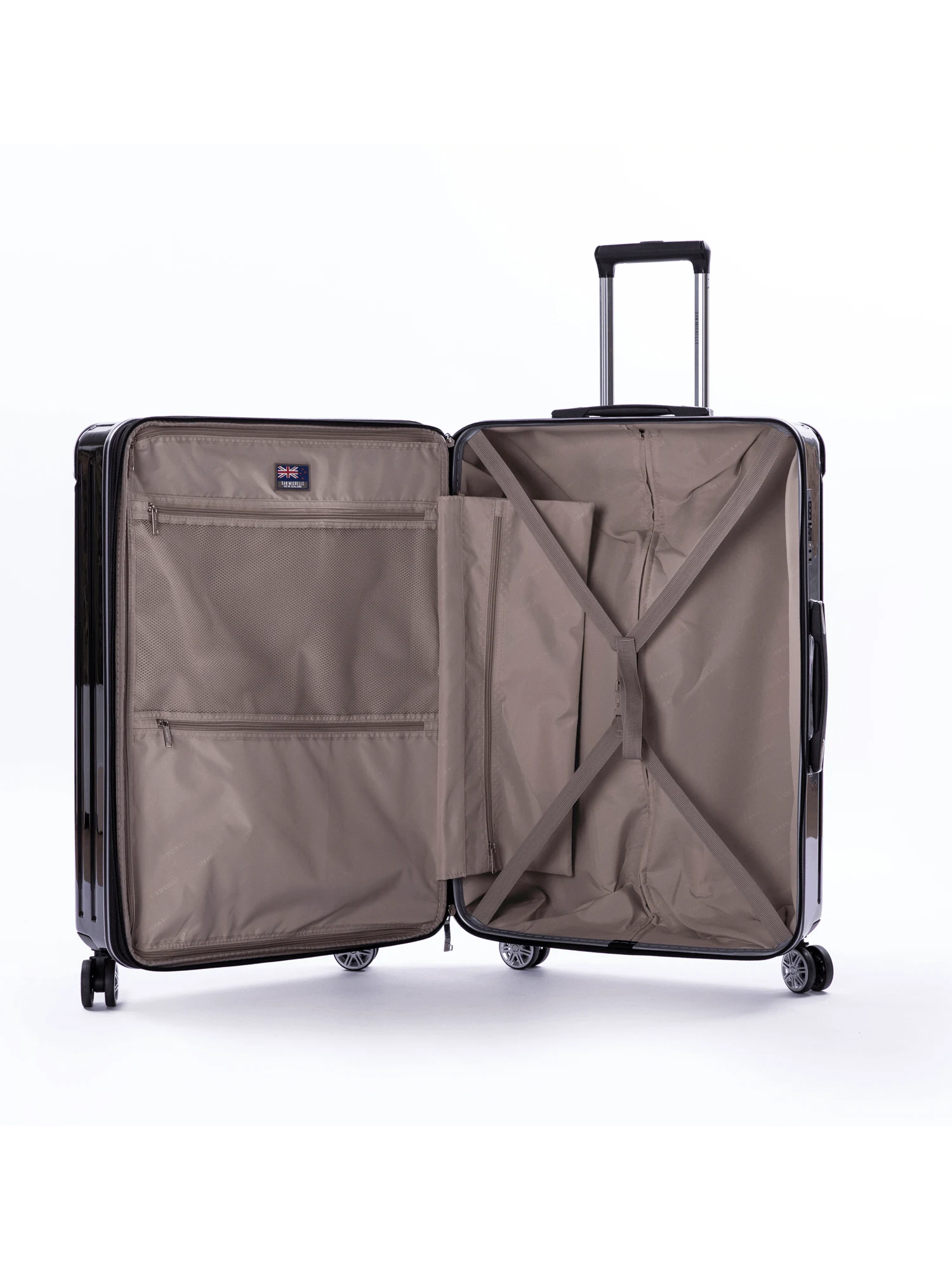 San Michelle Secure Adventurer 75cm Suitcase - Black view 3