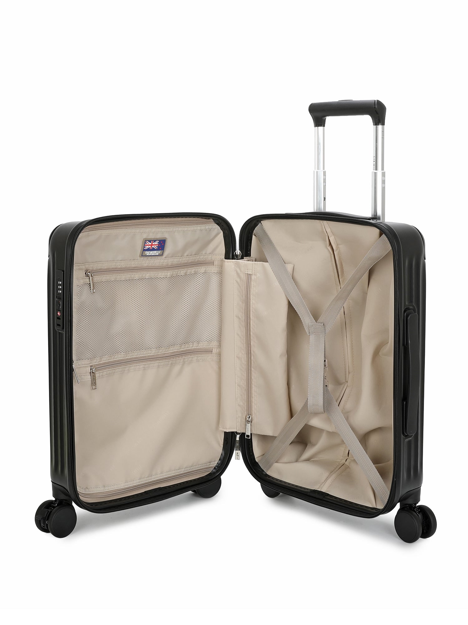 San Michelle Venture Pro 55cm Suitcase - Black view 4