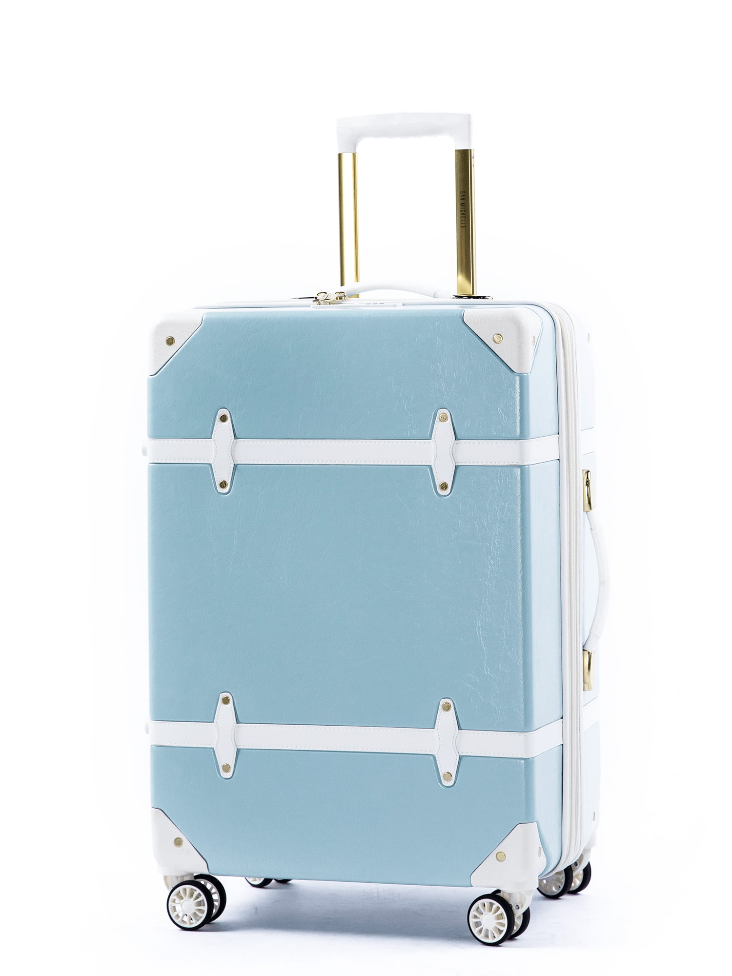 San Michelle Vintage Traveller 67cm Suitcase - Blue