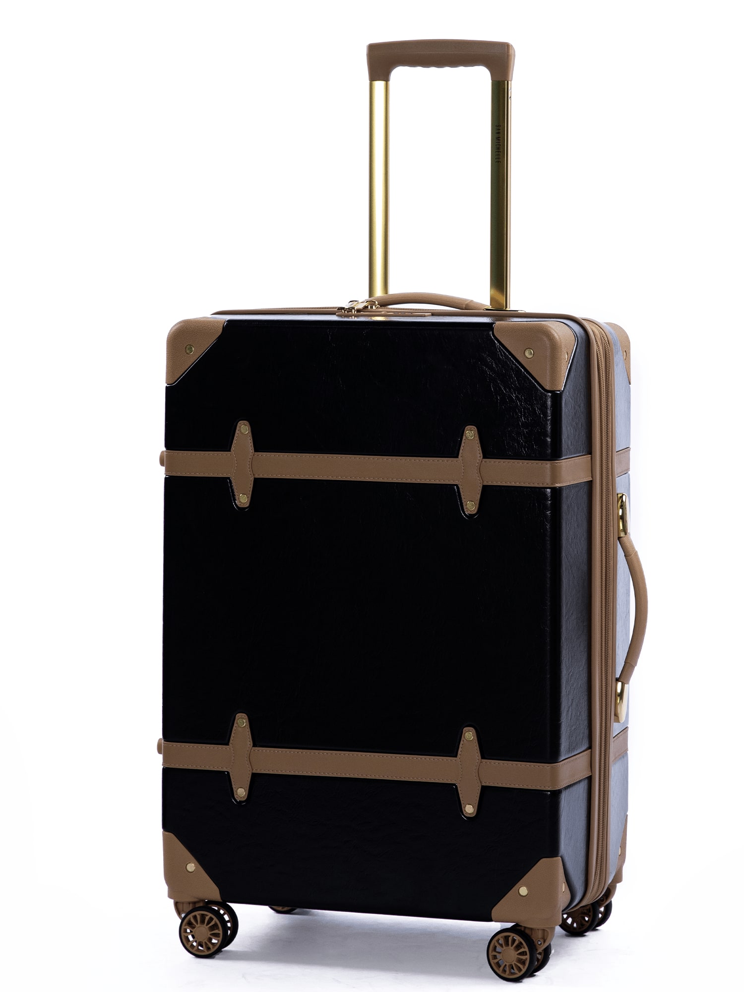 San Michelle Vintage Traveller 67cm Suitcase - Black