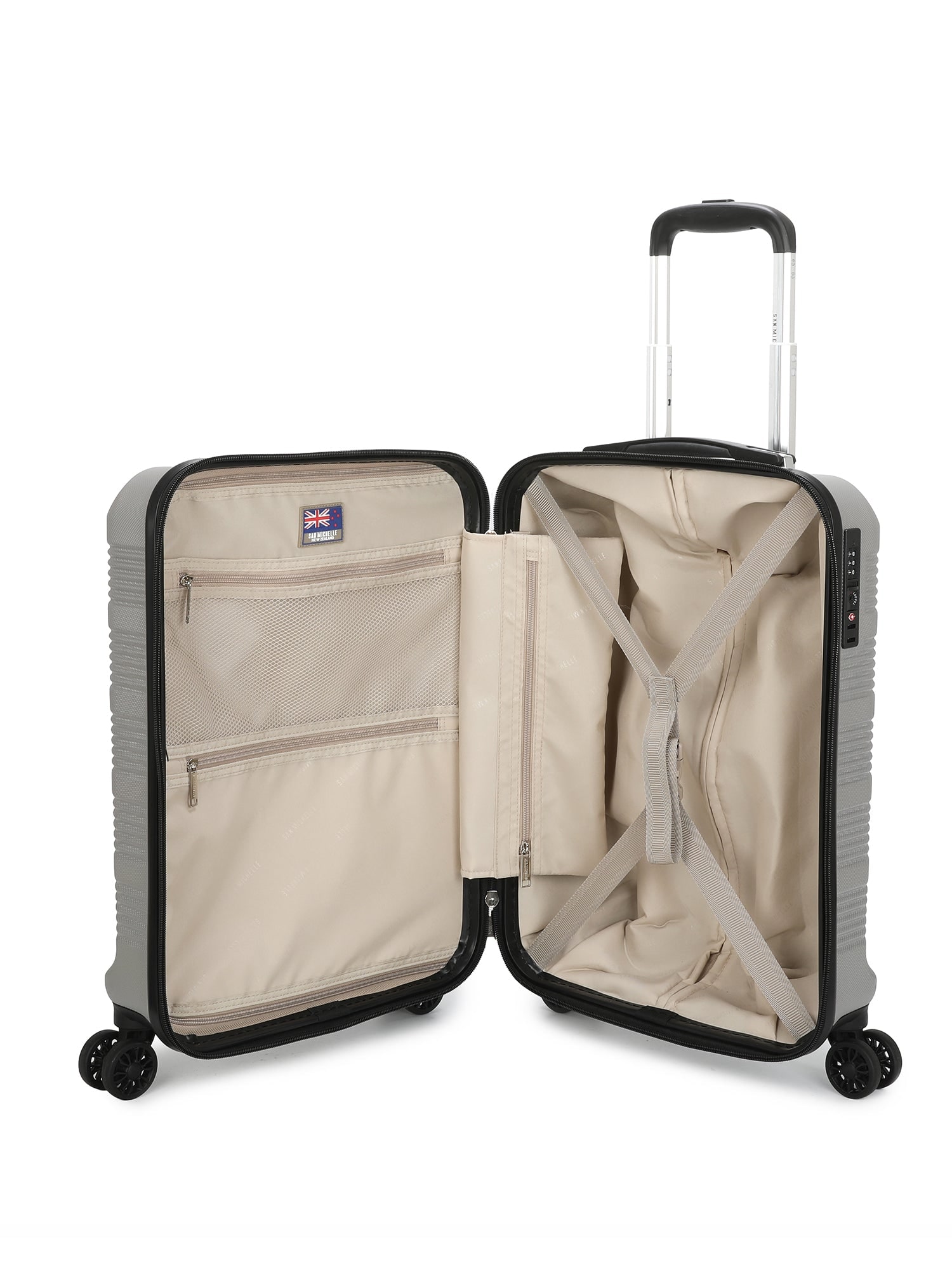 San Michelle Voyager Pro 55cm Suitcase - Silver view 4