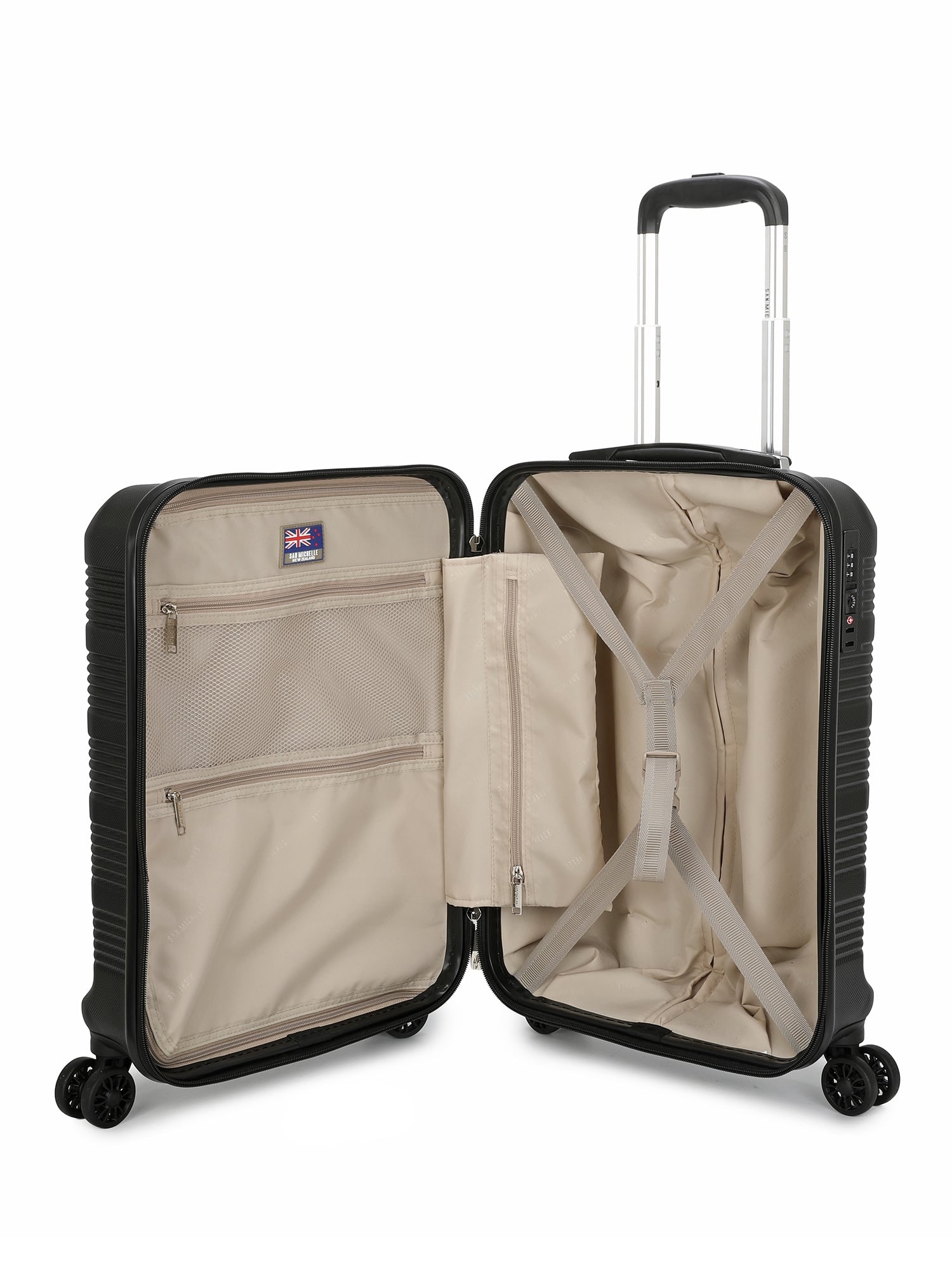 San Michelle Voyager Pro 55cm Suitcase - Black view 4