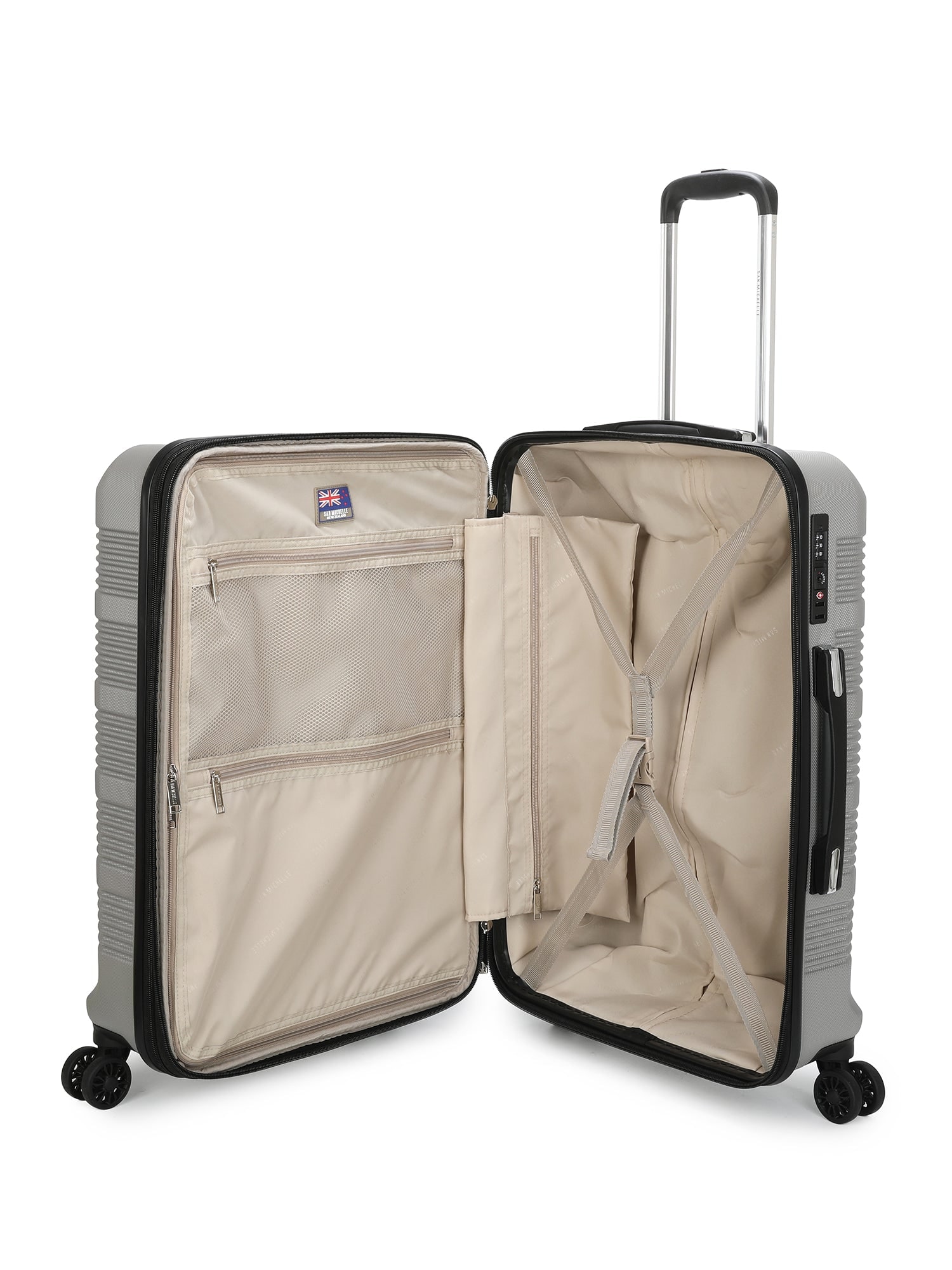 San Michelle Voyager Pro 67cm Suitcase - Silver view 4