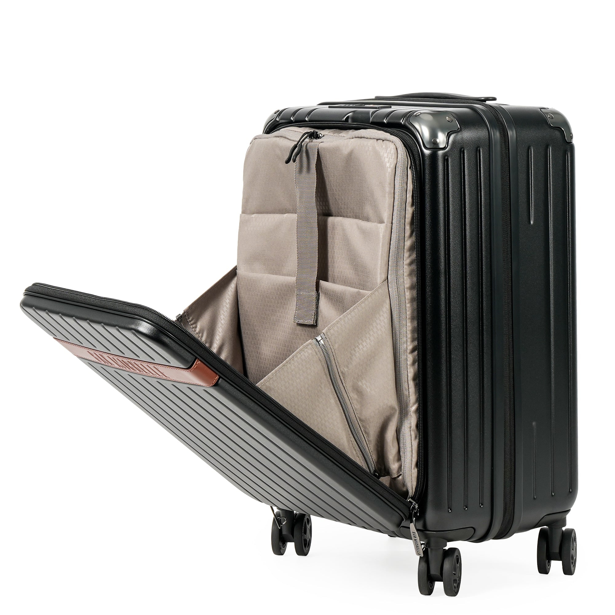 San Michelle Wayfarer Front-Open Suitcase 56cm - Black view 17