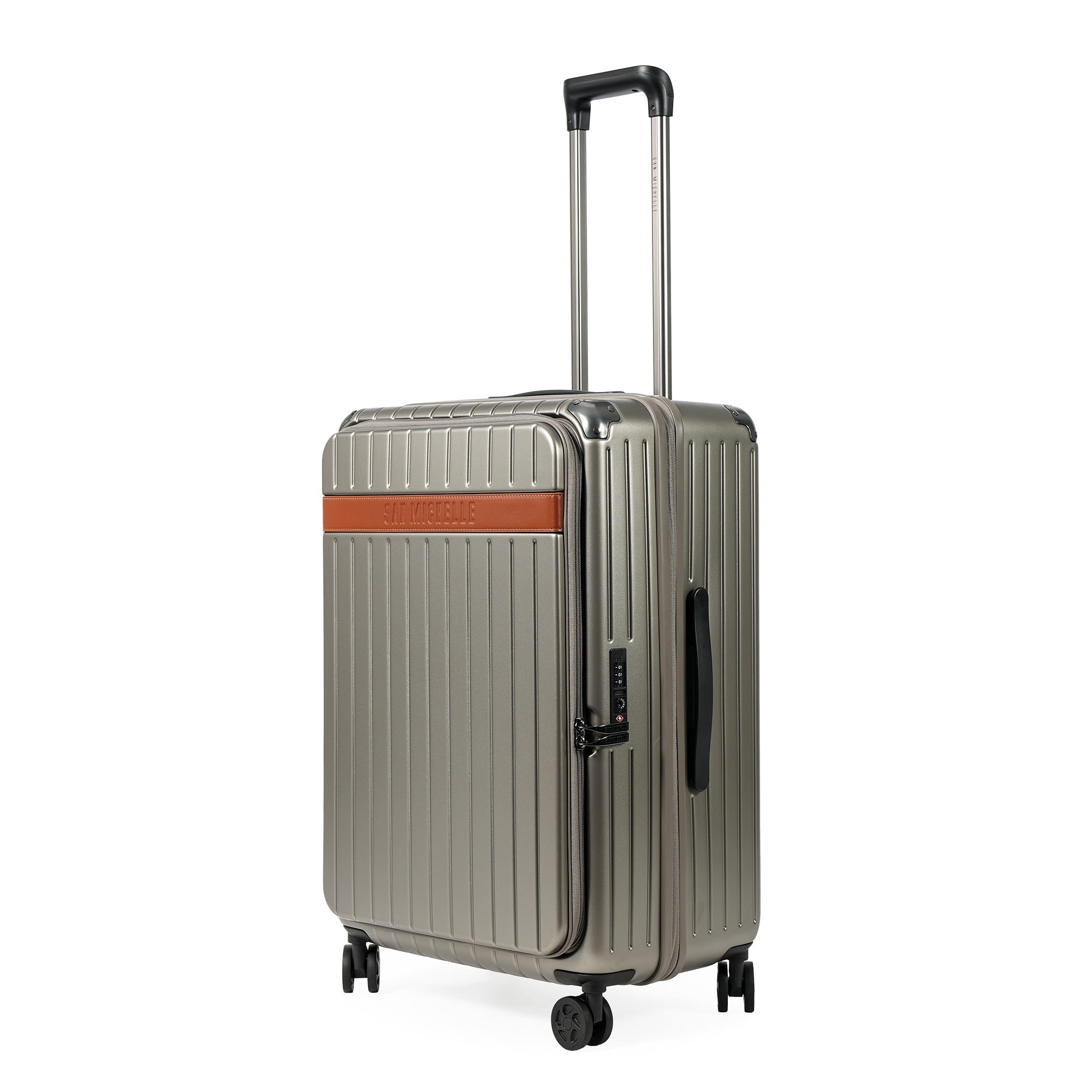 San Michelle Wayfarer Front-Open Suitcase 67cm - Champagne