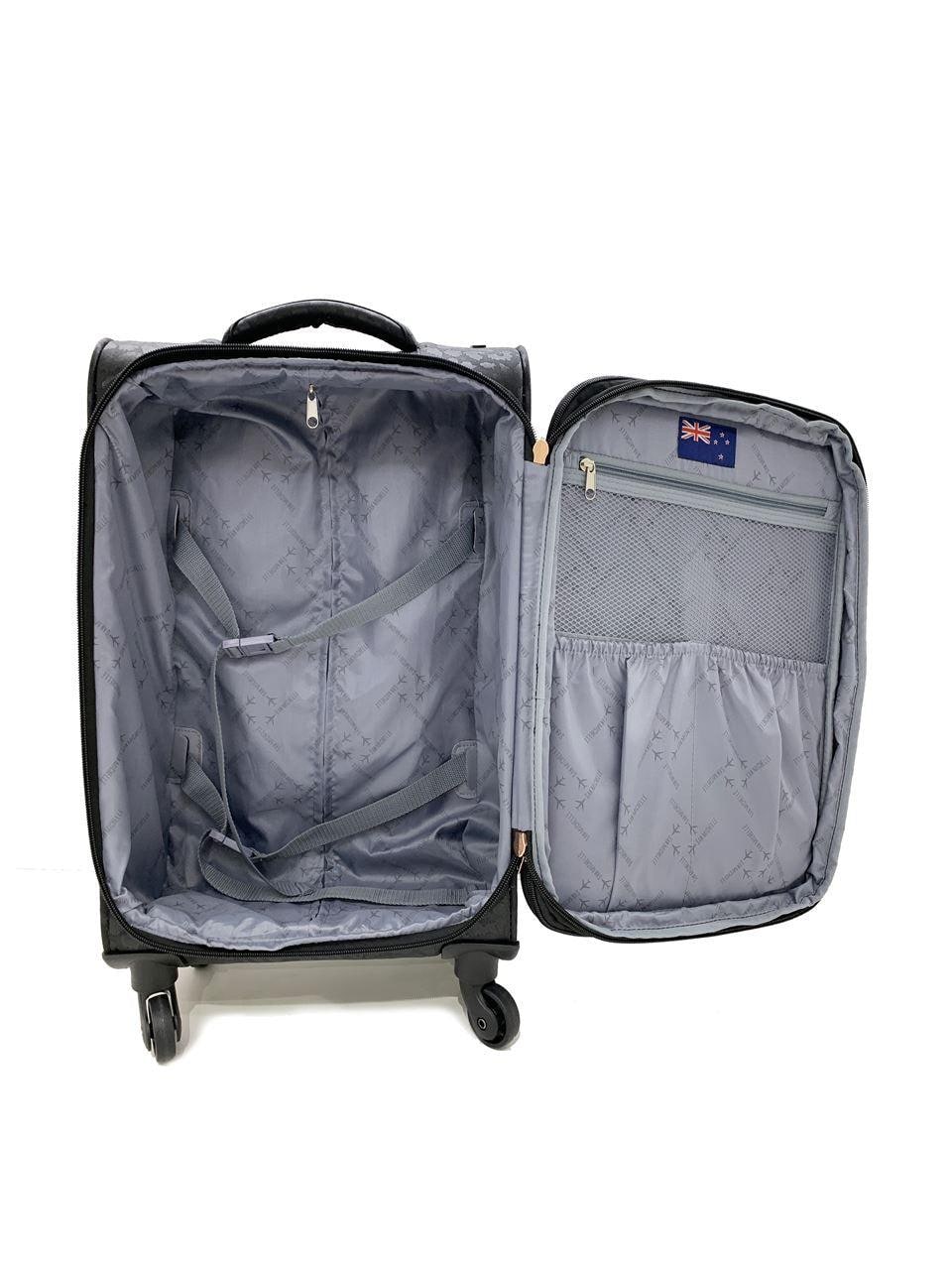 San Michelle Wild Adventurer 55cm Suitcase -Black view 3