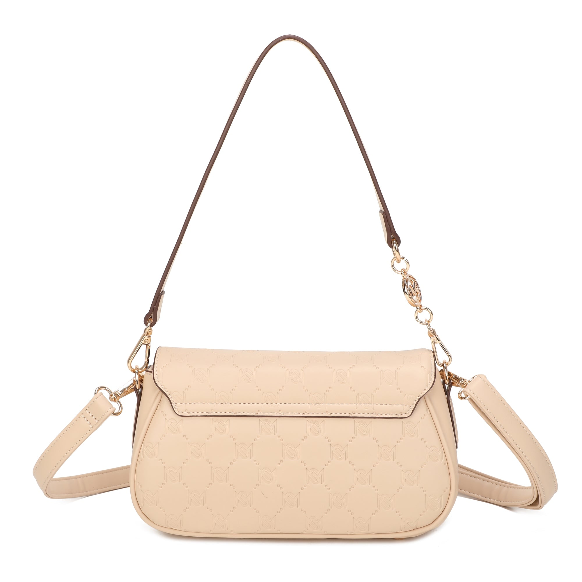 Sofia Baguette Bag - Pale Apricot view 3
