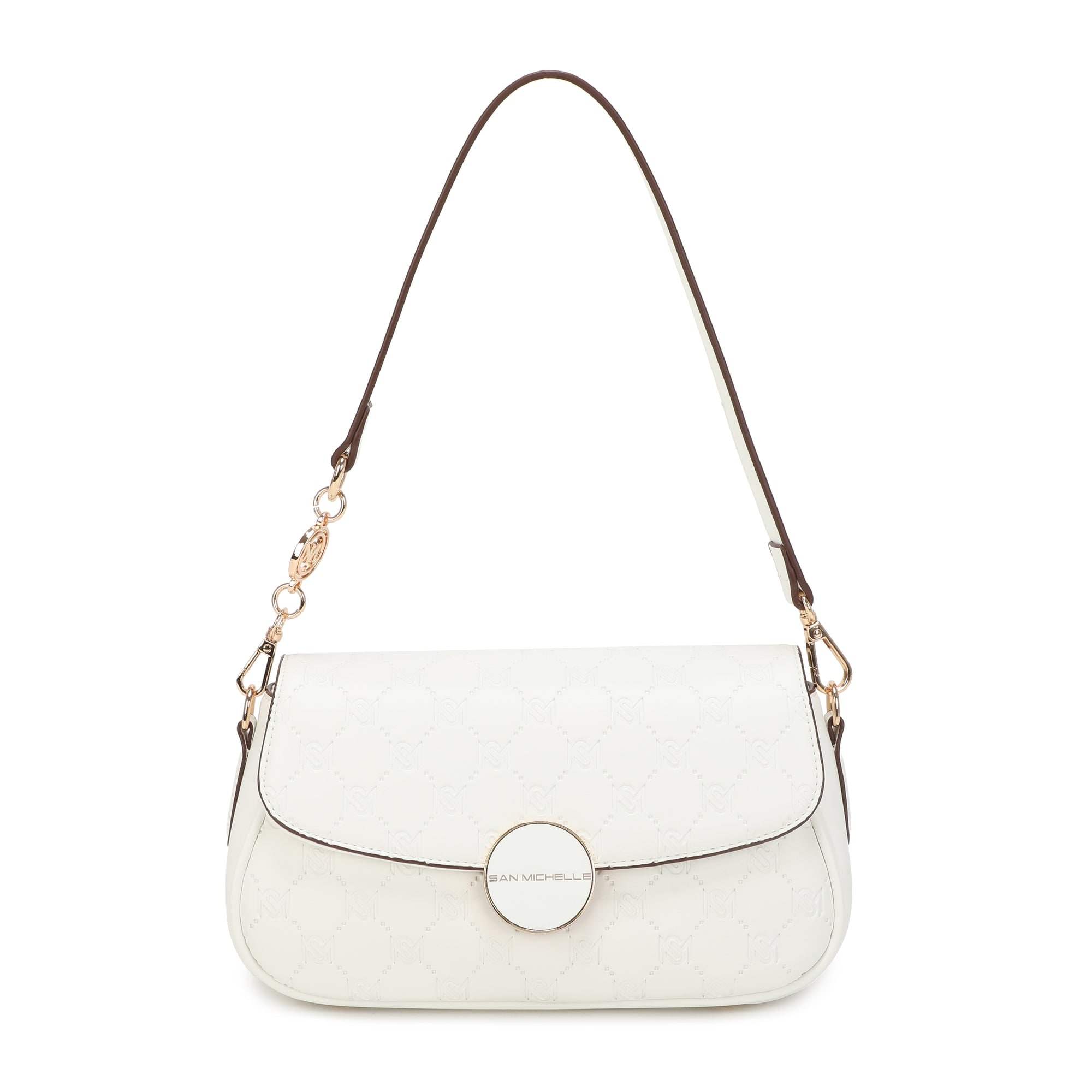 Sofia Baguette Bag - White