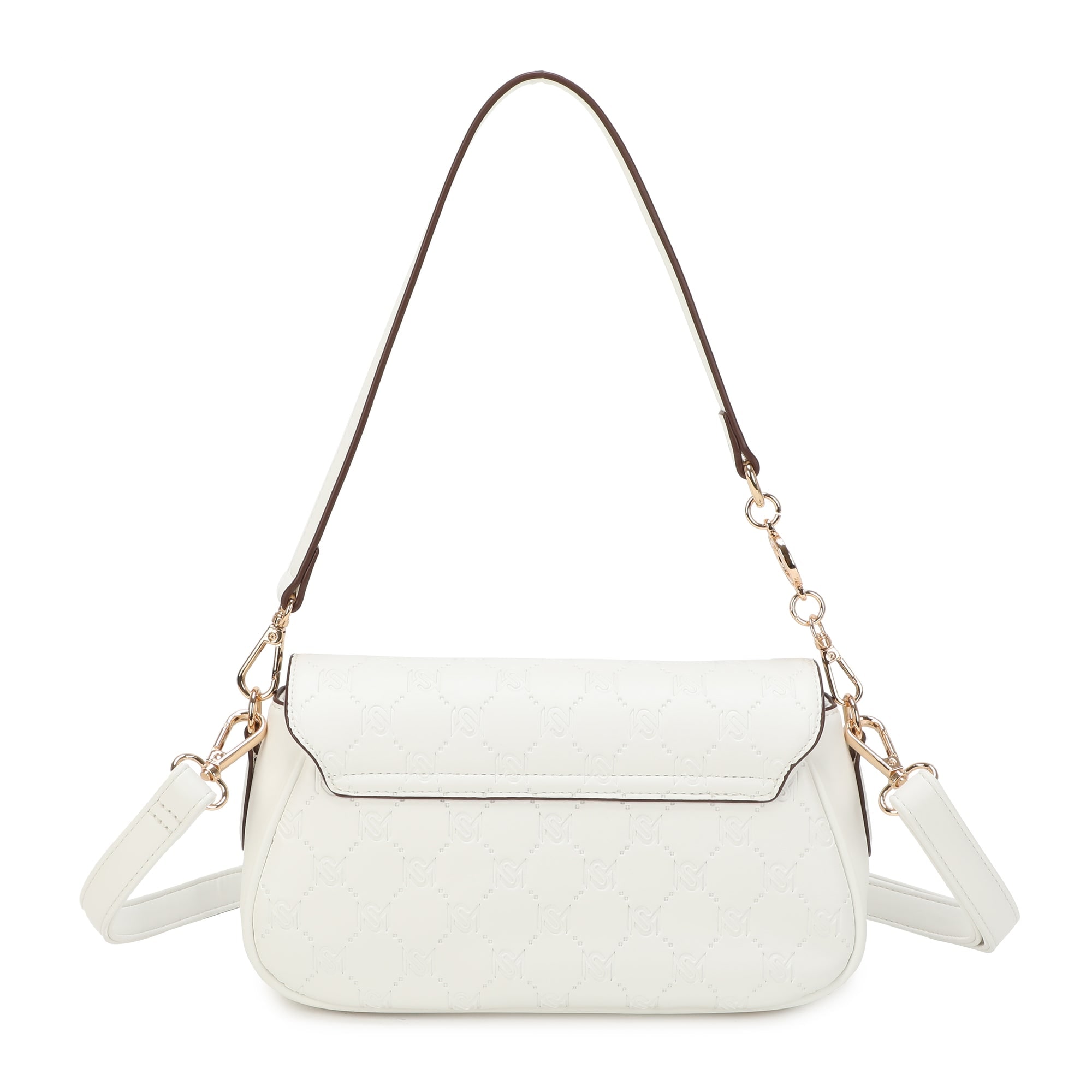 Sofia Baguette Bag - White view 3