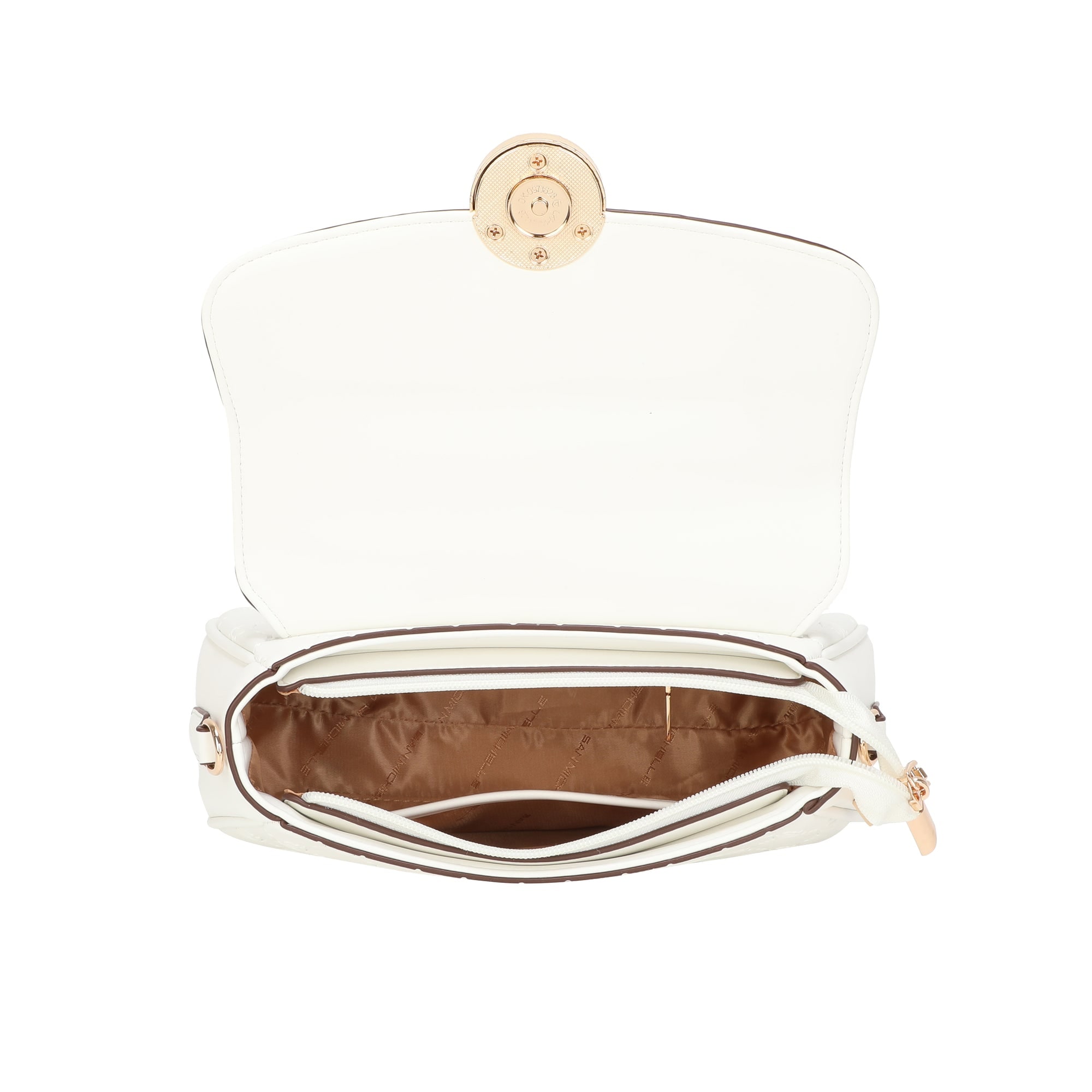 Sofia Baguette Bag - White view 4