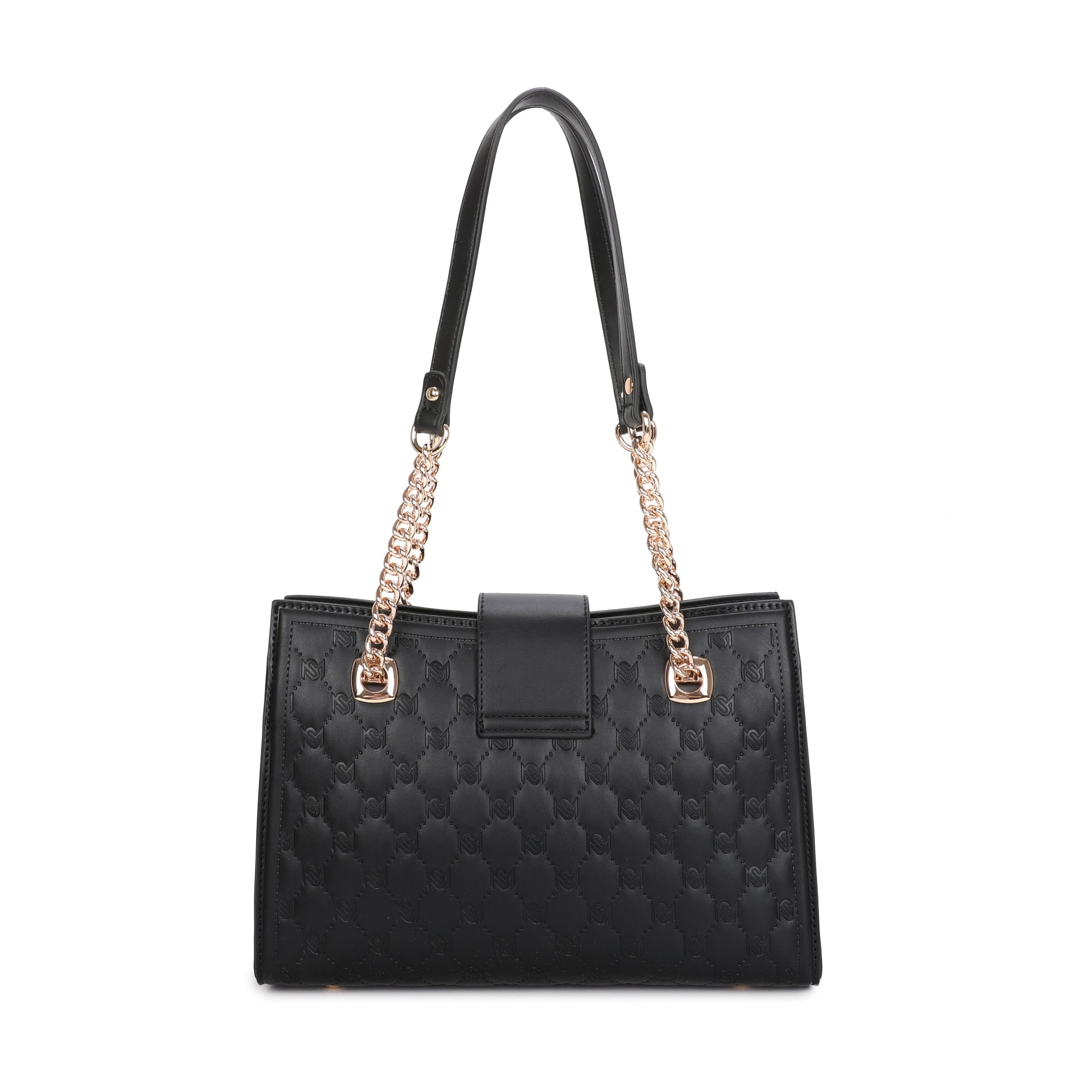Sofia Chained Tote Bag - Black view 3