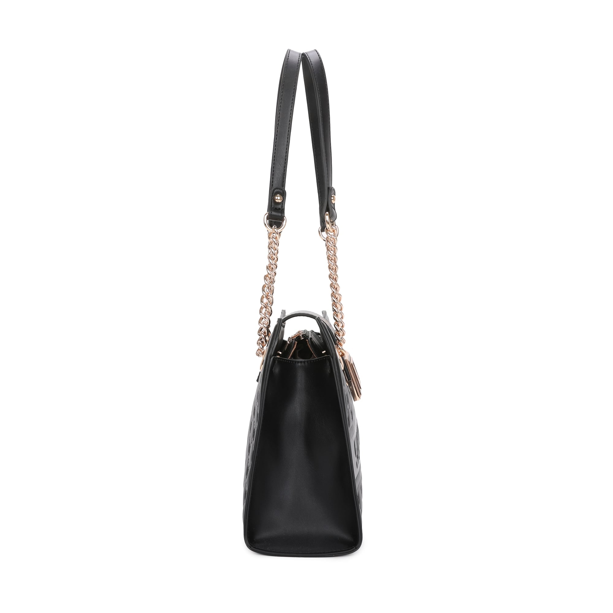Sofia Chained Tote Bag - Black view 4
