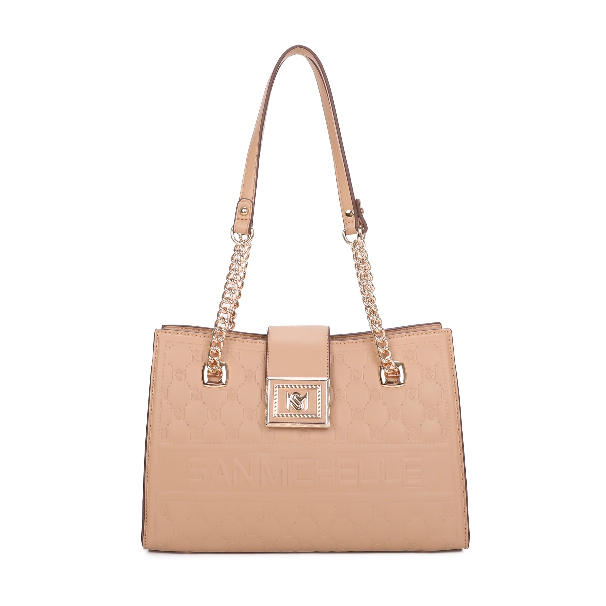 Sofia Chained Tote Bag - Camel