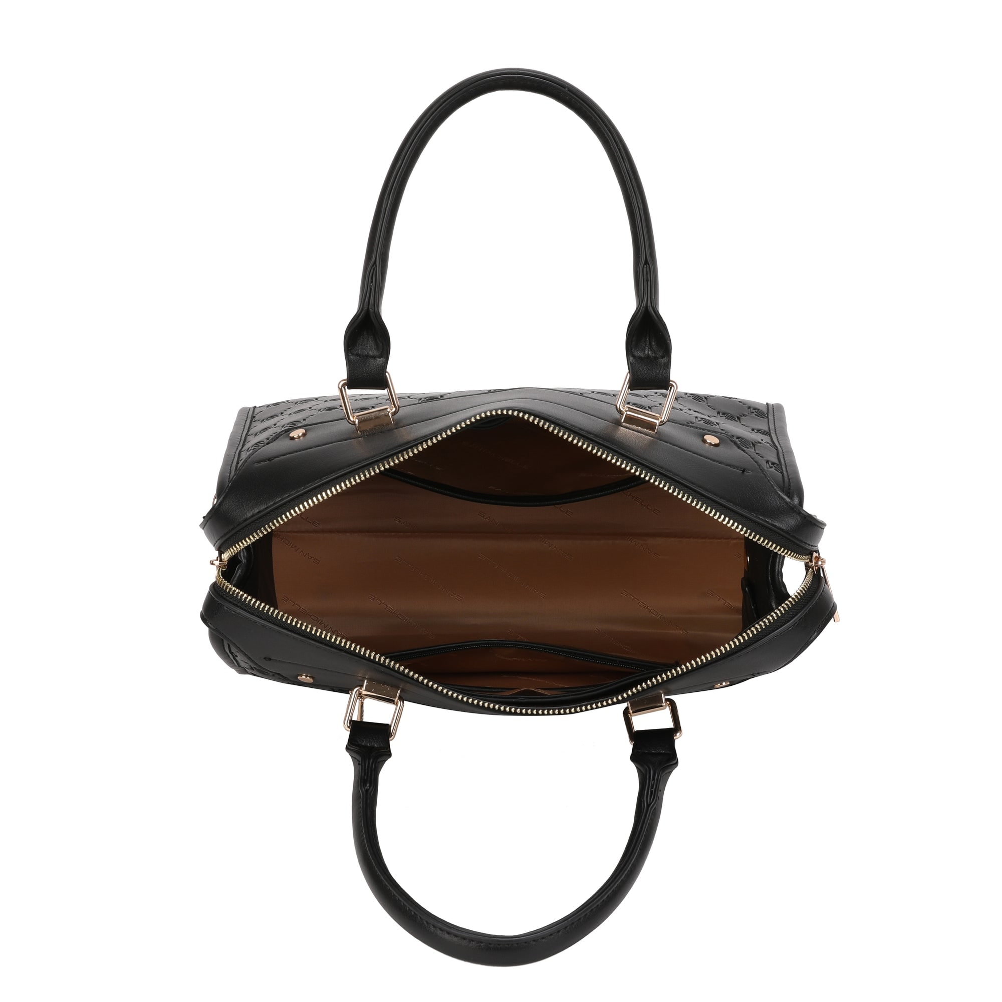 Sofia Satchel Bag - Black view 4