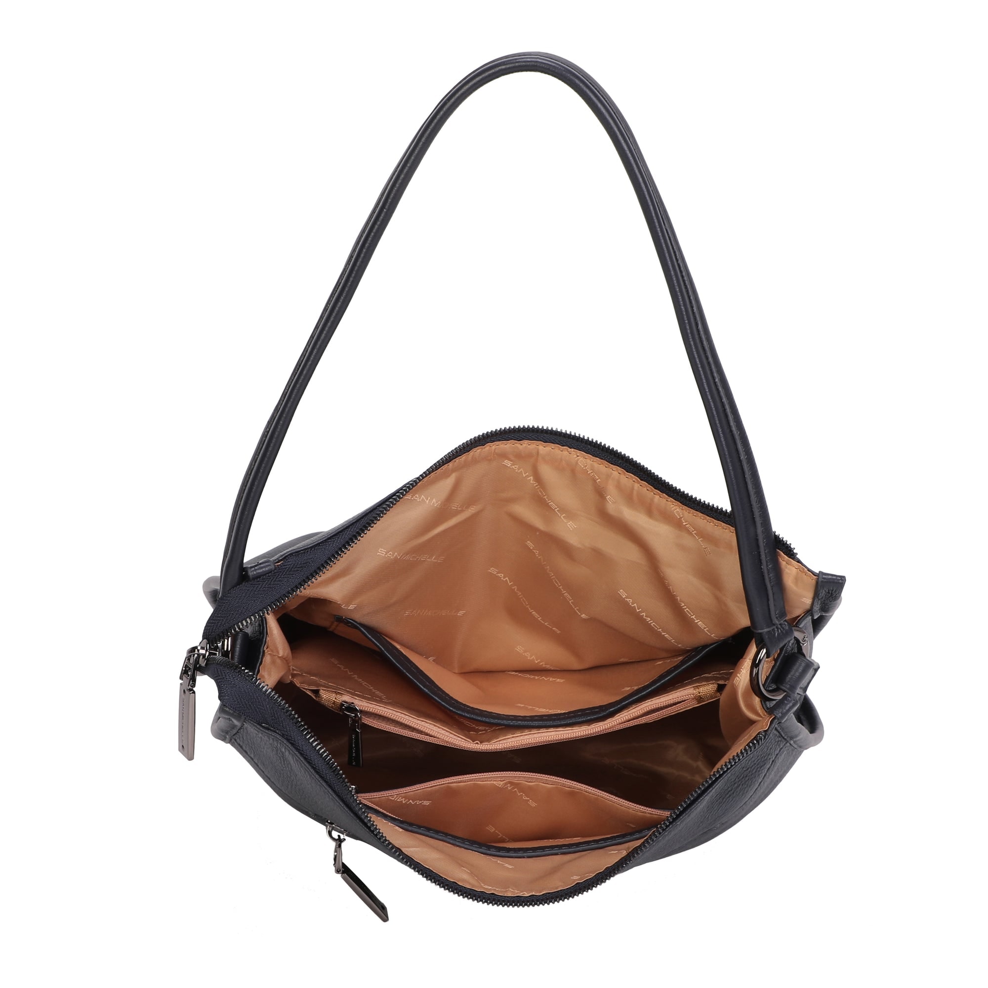 Sola Leather Shoulder Bag - Black view 4