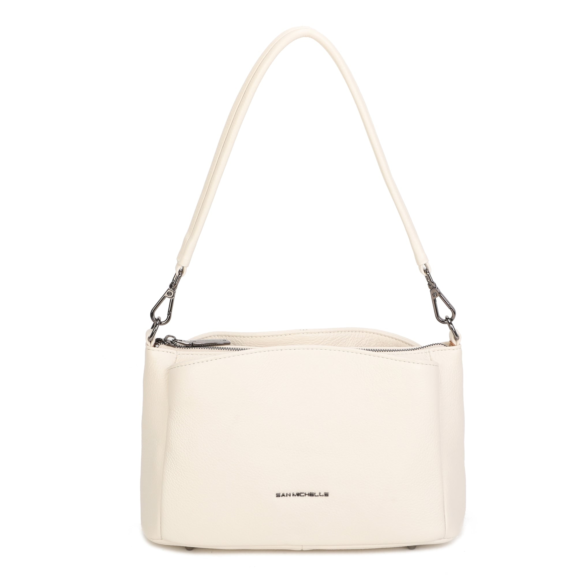Stella Leather Shoulder Bag - Beige