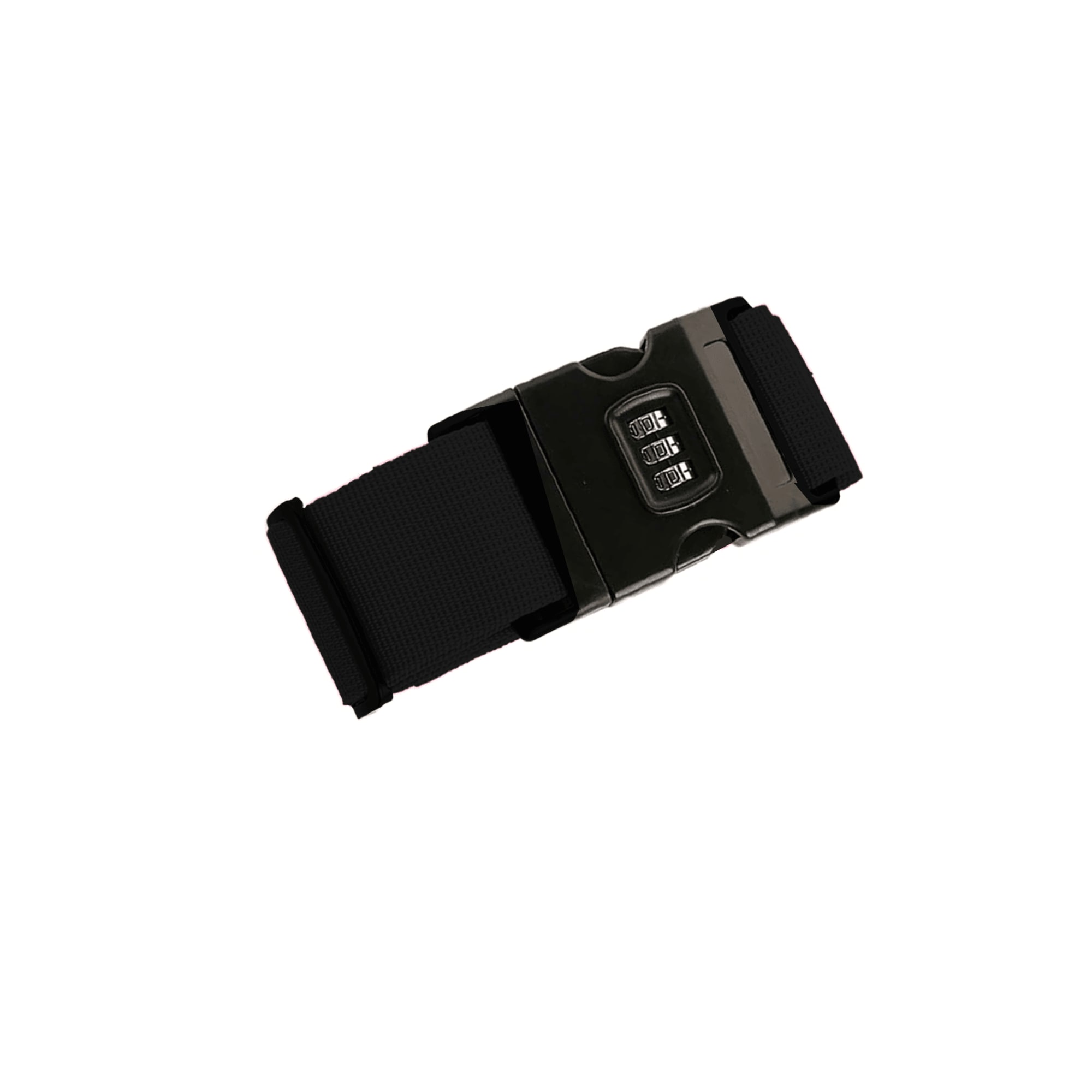Suitcase Belt with Number Lock - Black