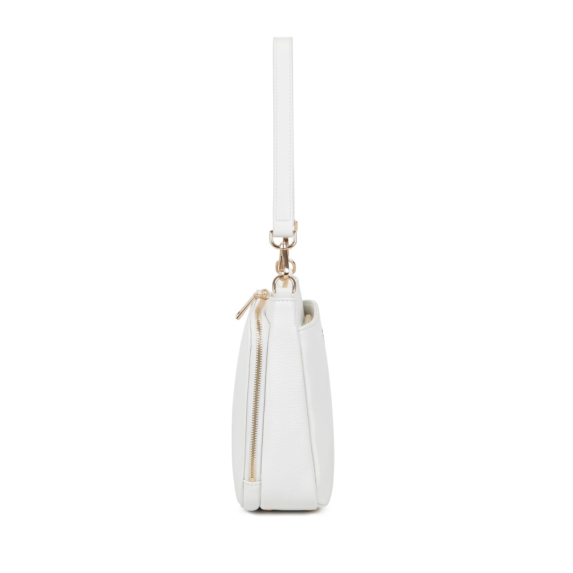 Tania Leather Crossbody Bag - White view 3