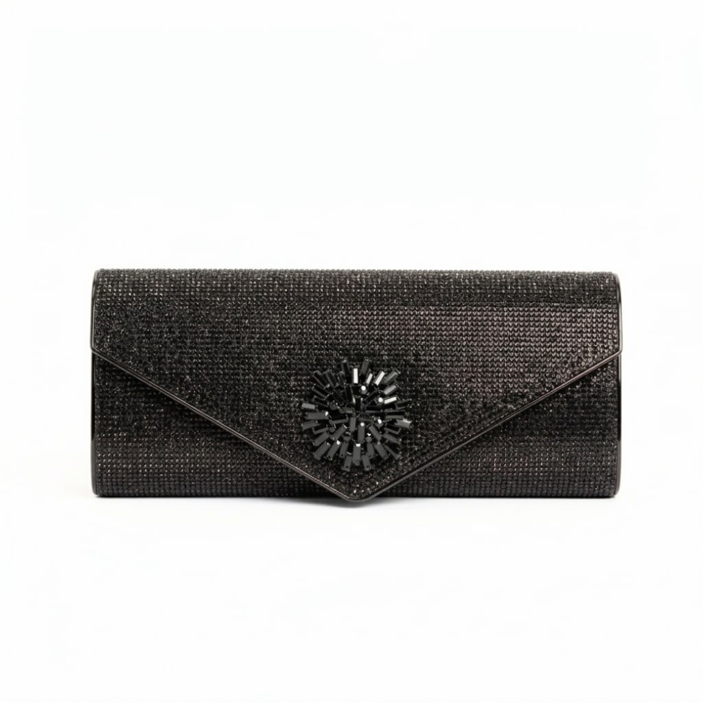 Tara Clutch Bag - Black
