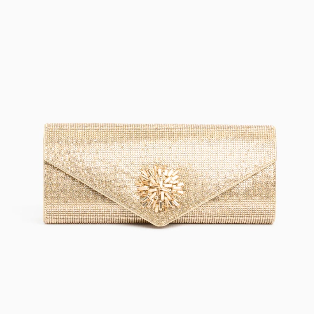Tara Clutch Bag - Gold