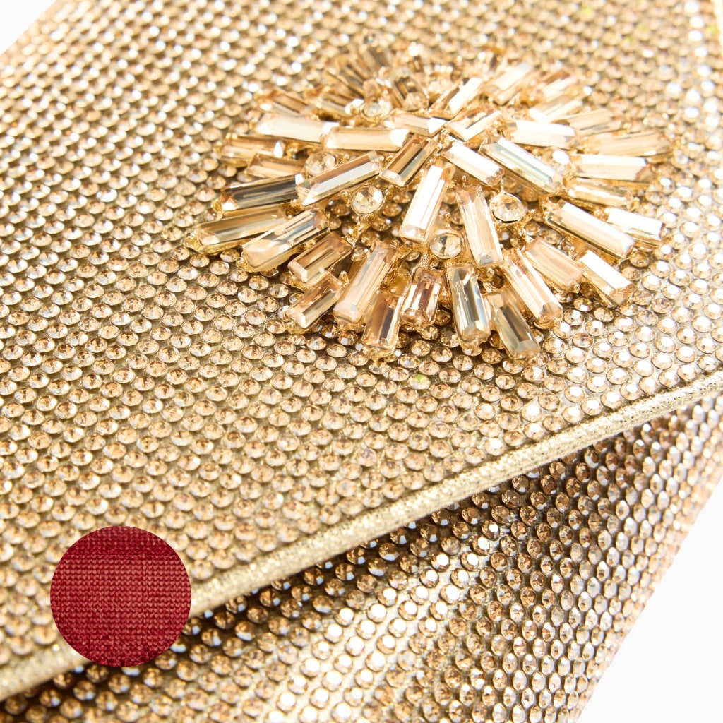 Tara Clutch Bag - Red view 3