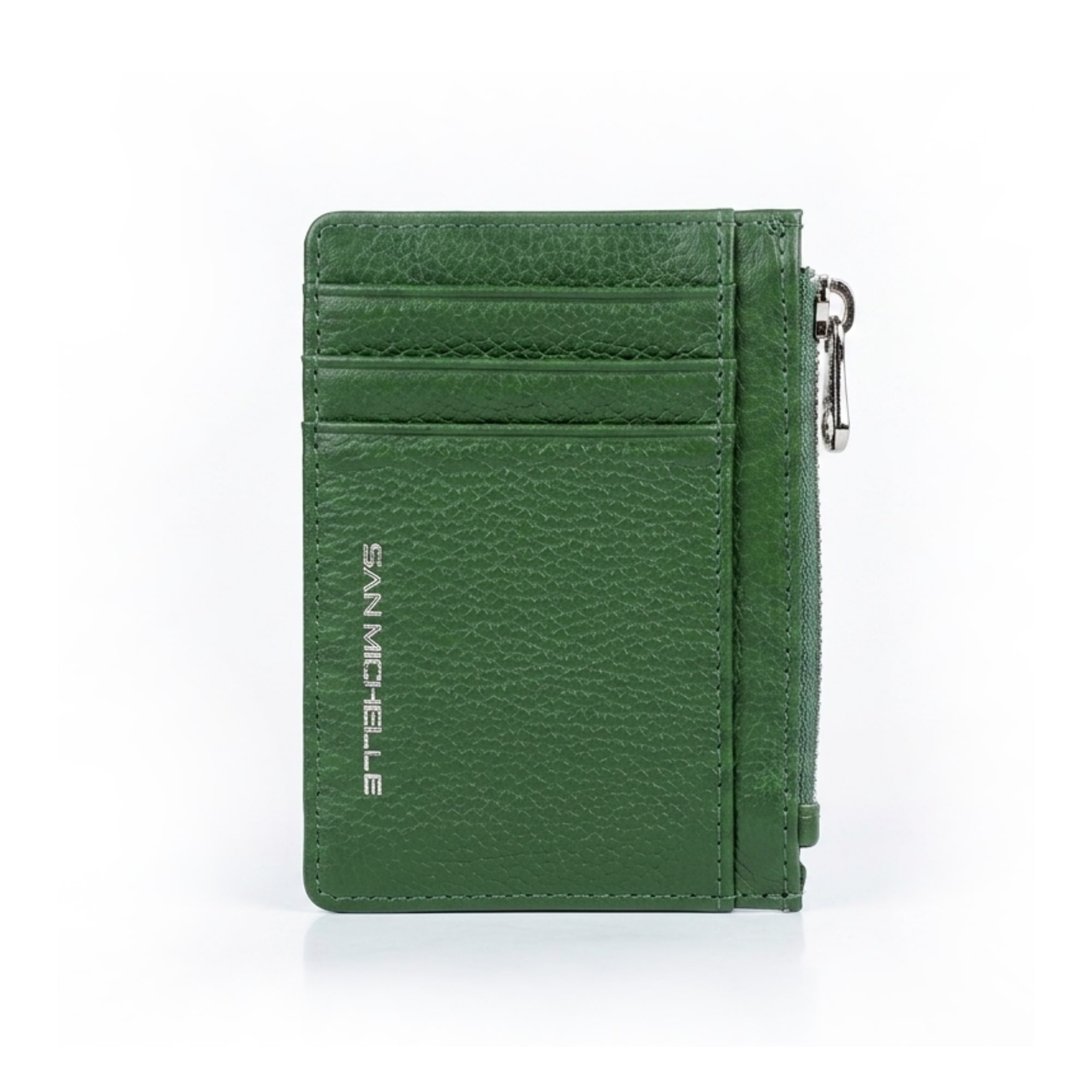 Tori Leather Card Holder - Green