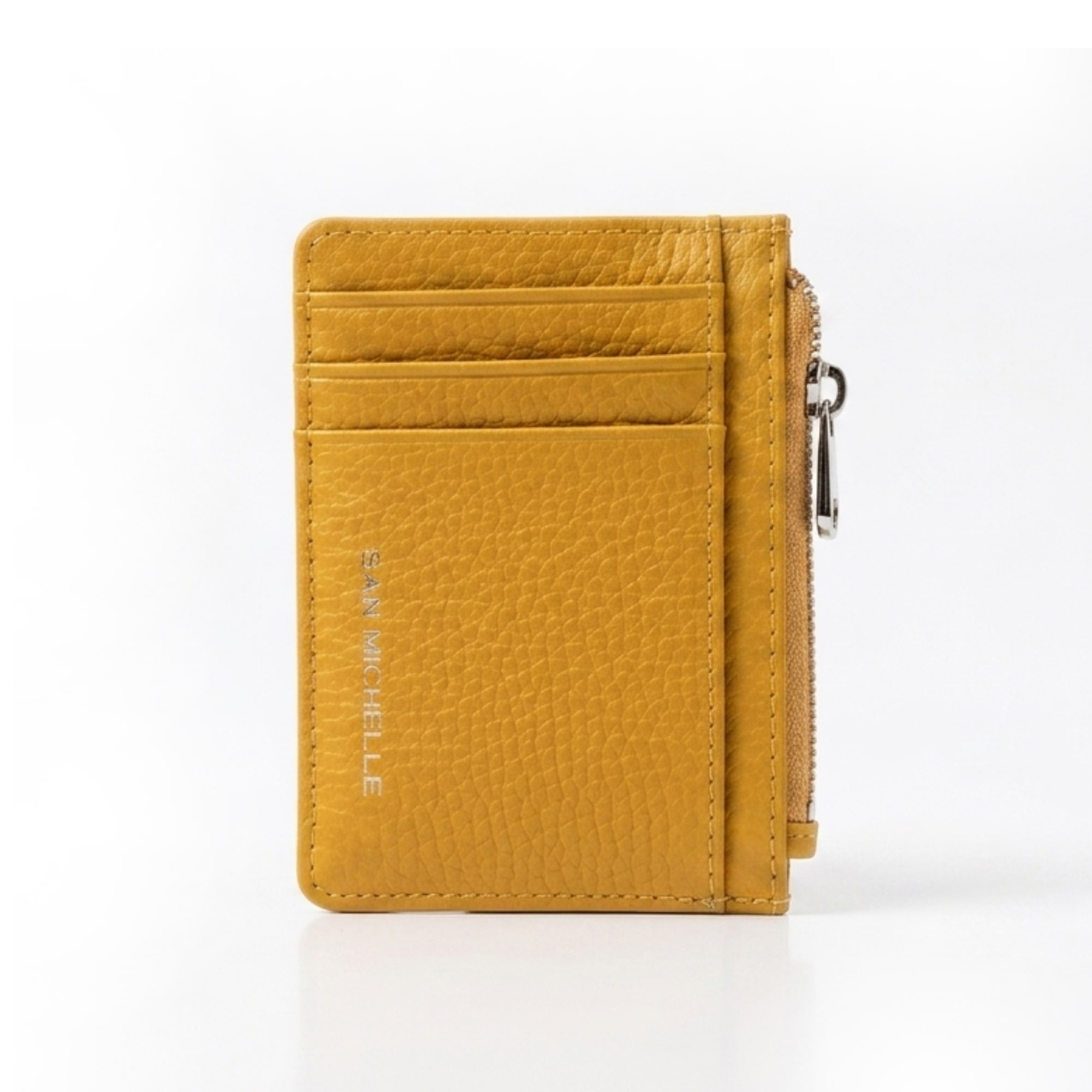 Tori Leather Card Holder - Yellow