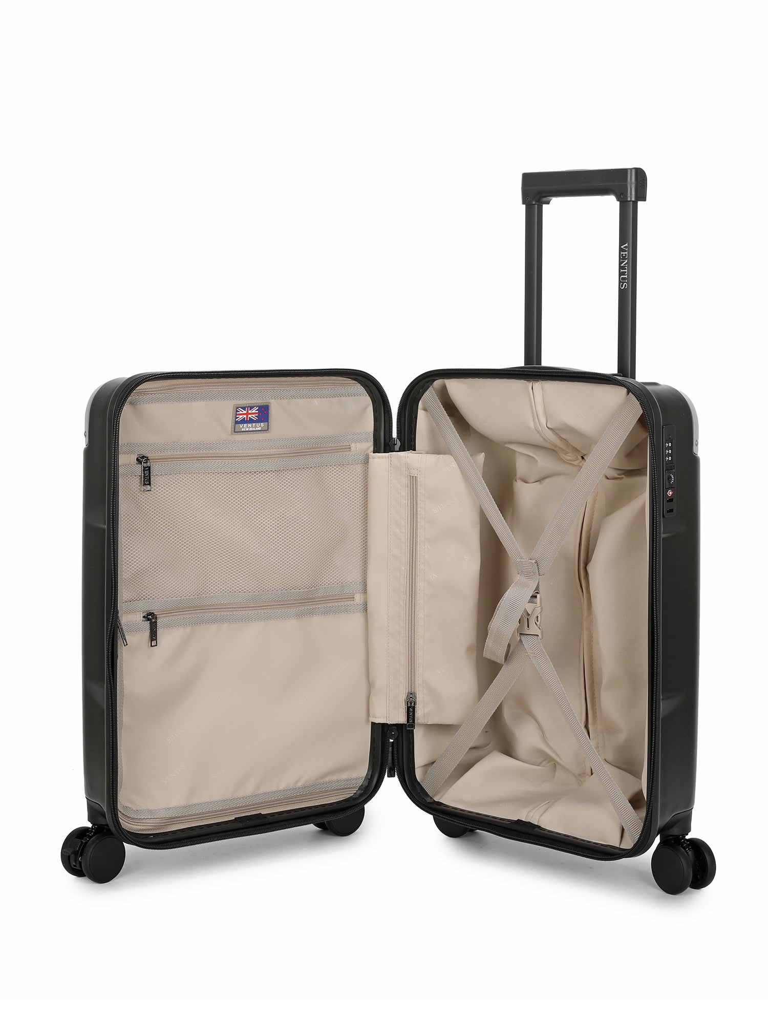 Ventus Secure Traveller 55cm Suitcase - Black view 4