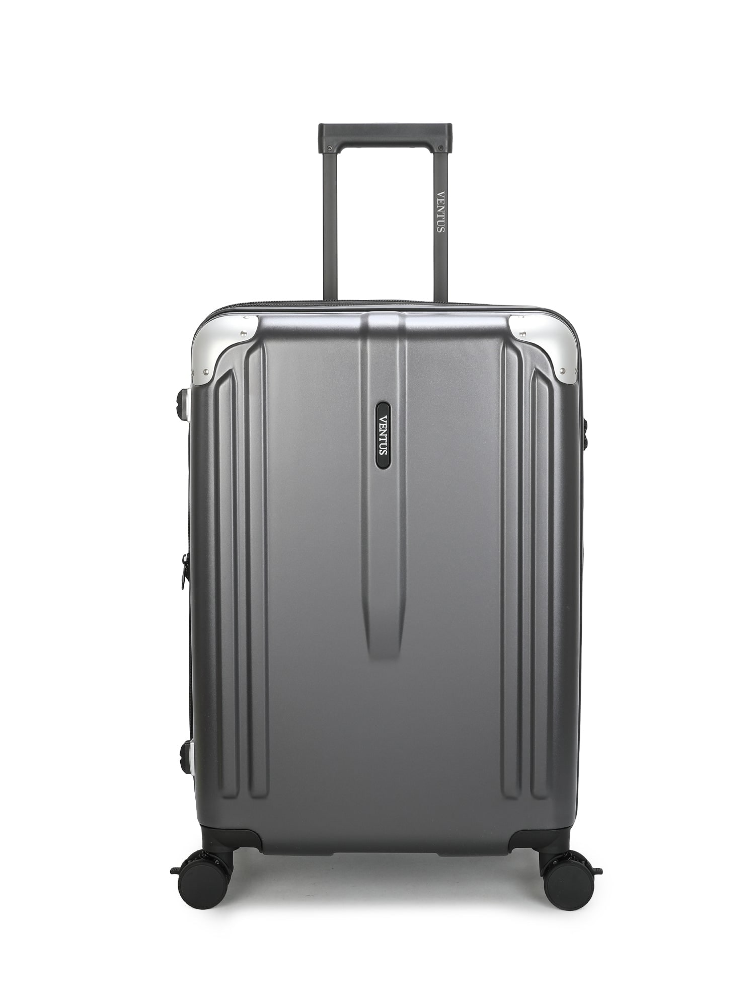 Ventus Secure Traveller 66cm Suitcase - Grey view 3