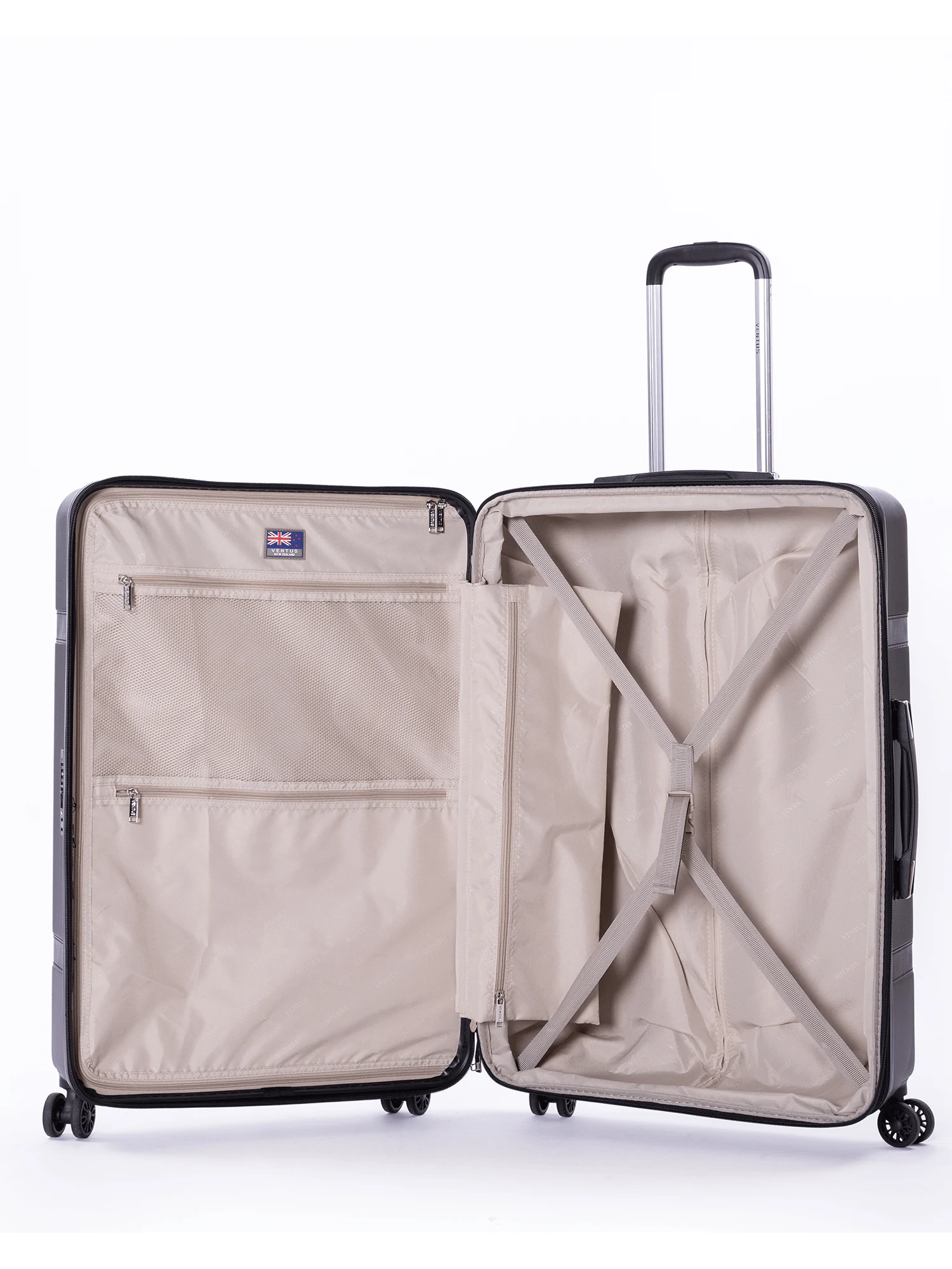 Ventus Strapped Spinner 67cm Suitcase - Black view 11