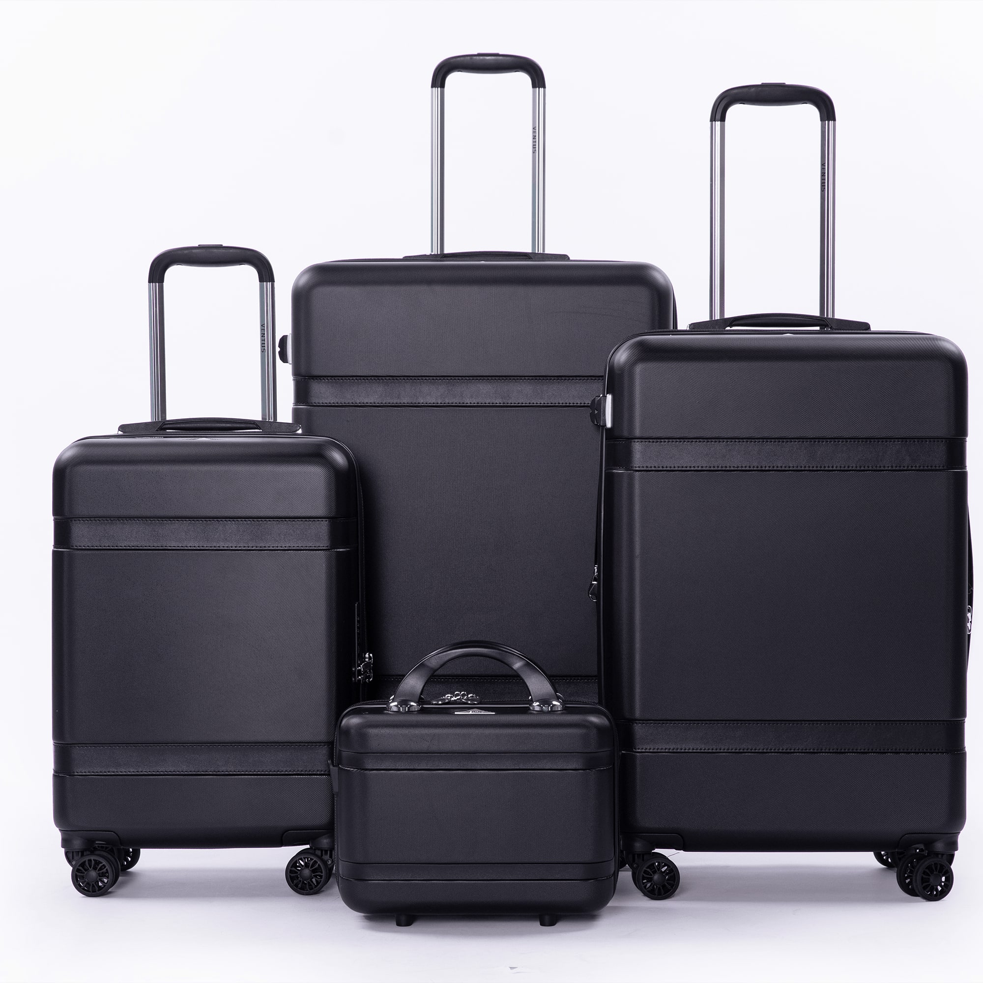 Ventus Strapped Spinner 67cm Suitcase - Black view 12