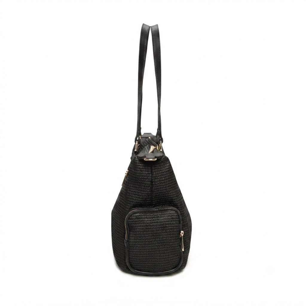 Vicky Soft Tote Bag - Black view 3