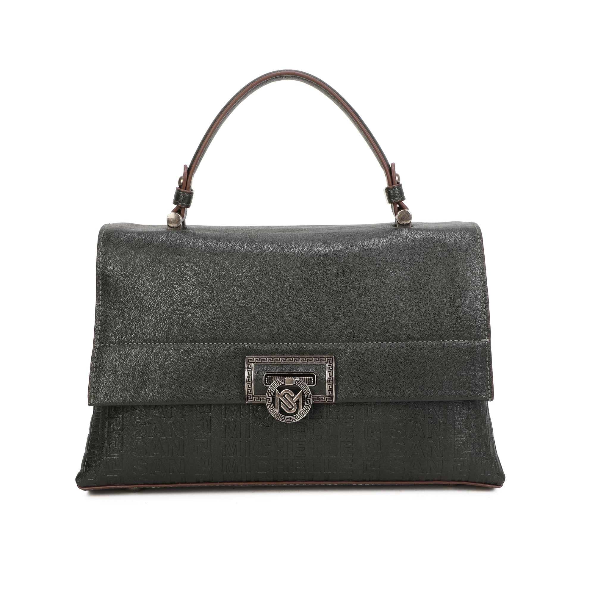 Willow Top Handle Bag - Dark Green