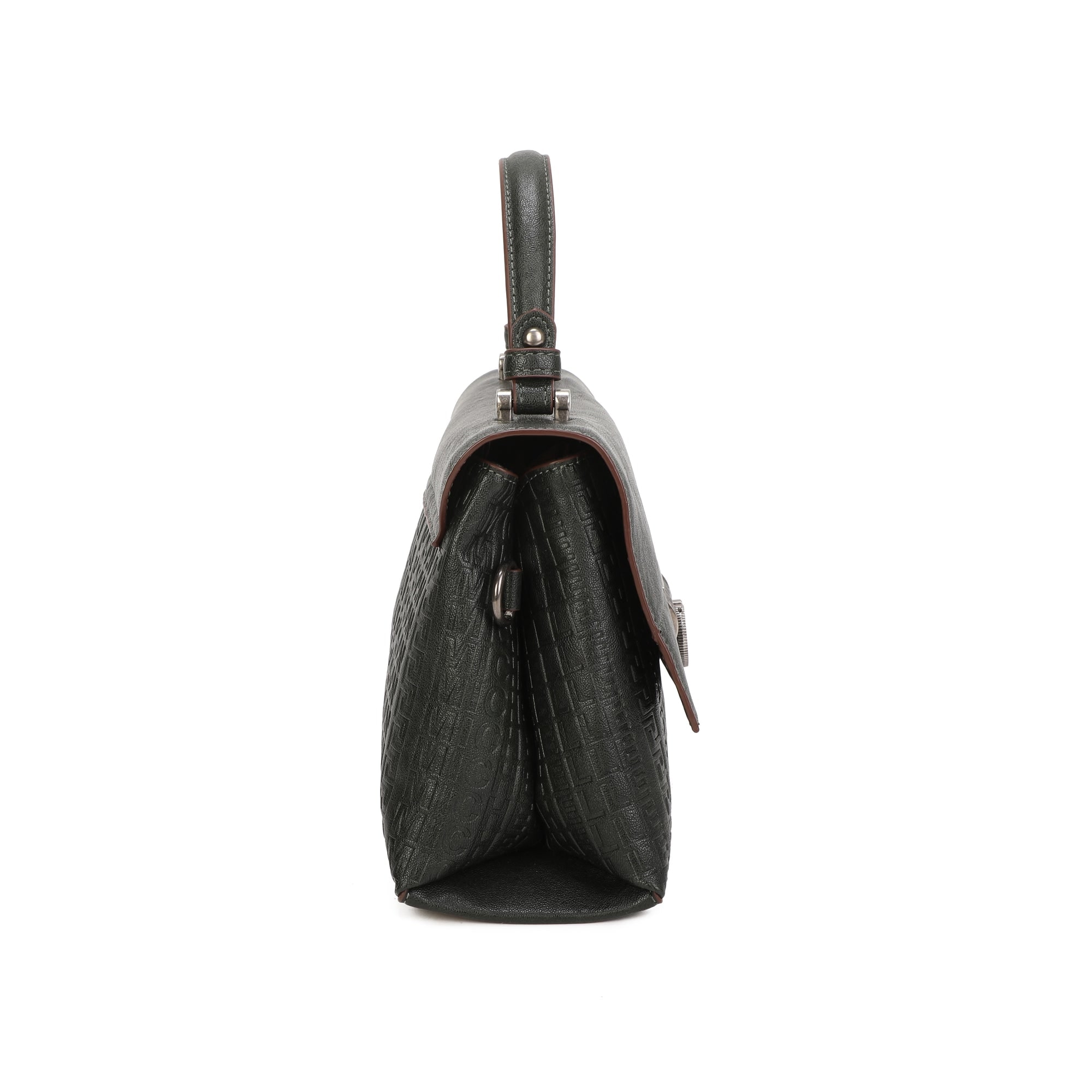 Willow Top Handle Bag - Dark Green view 3