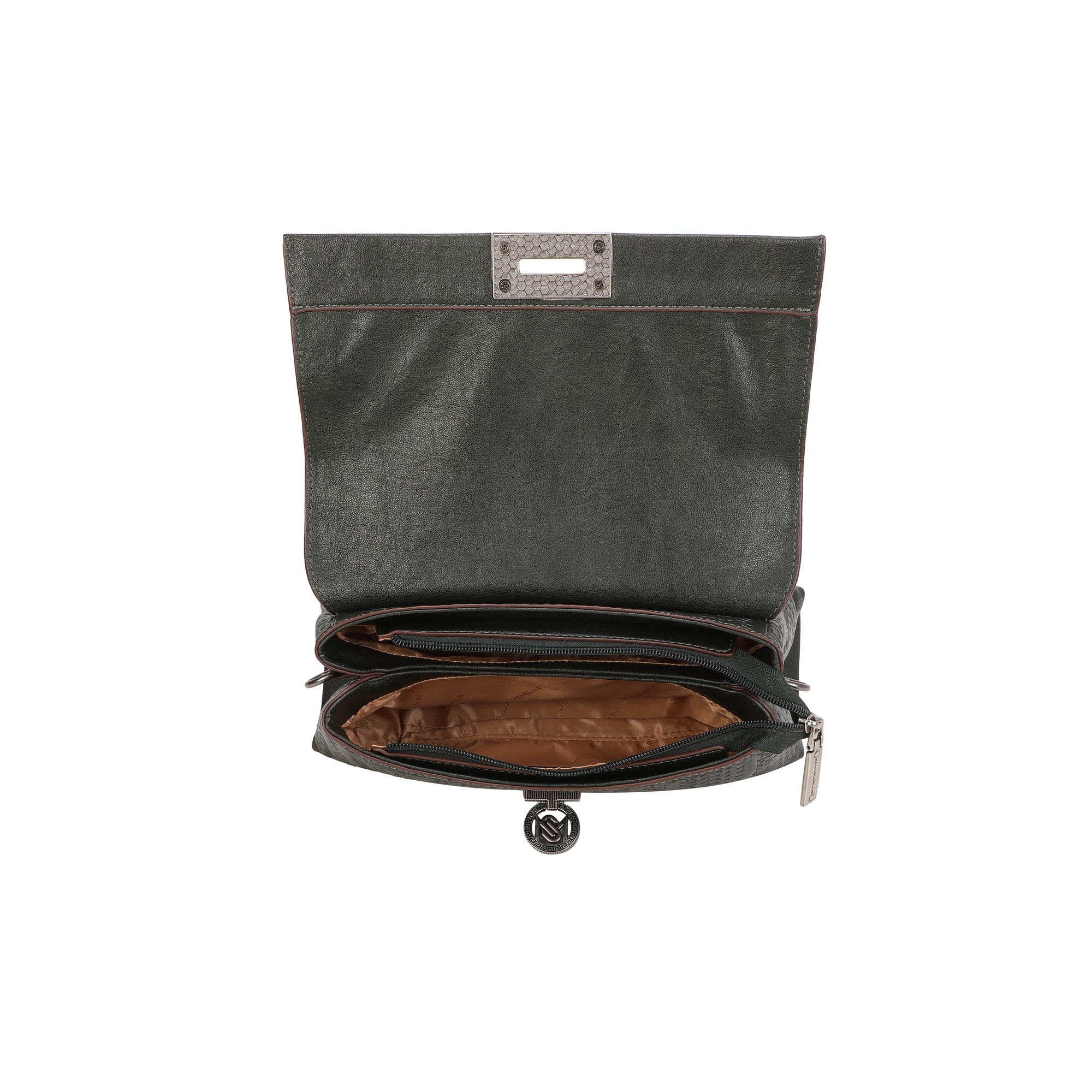Willow Top Handle Bag - Dark Green view 4
