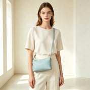 Brook Leather Crossbody Bag - Blue