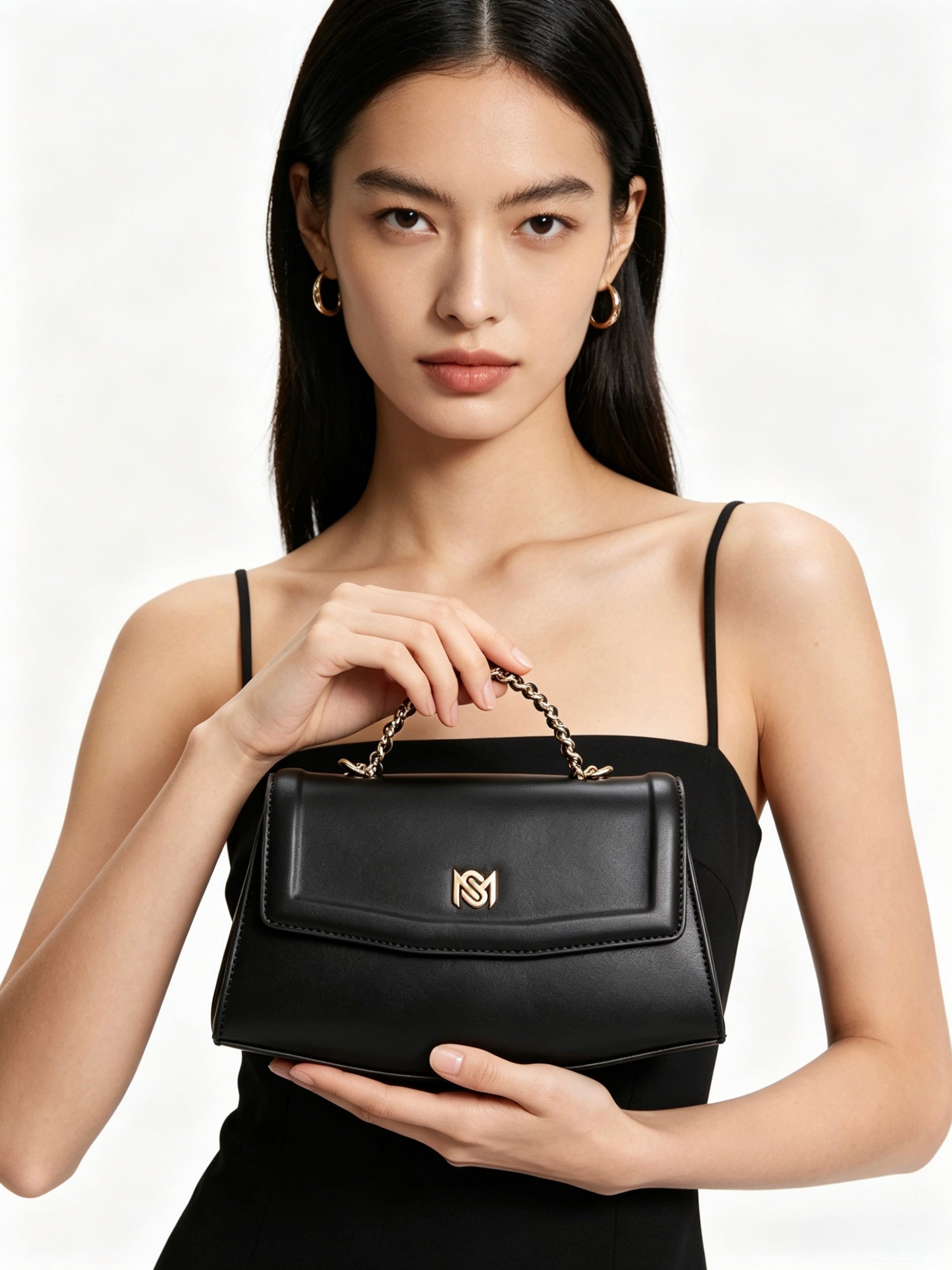 Amara Top Handle Bag - Black