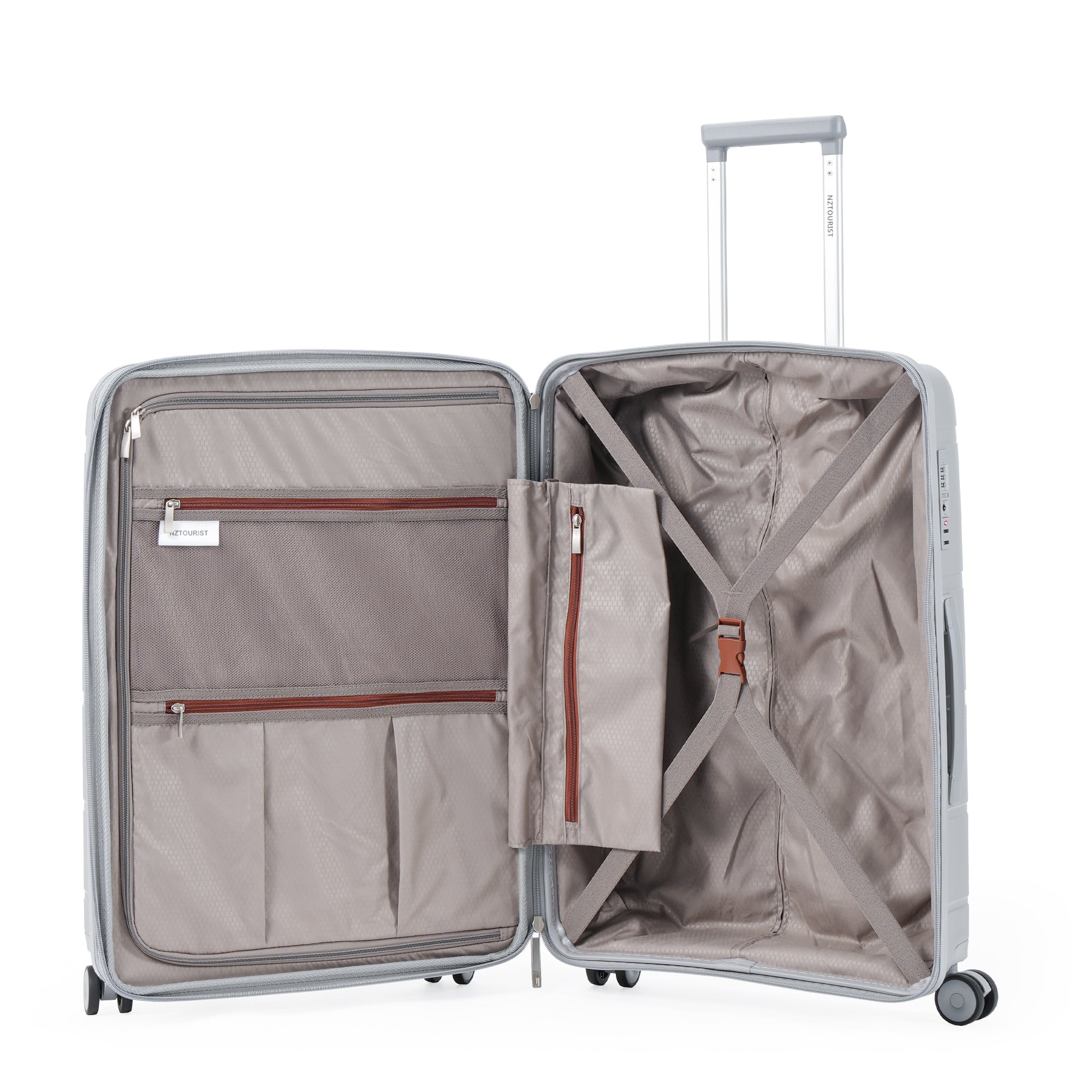 NZTourist CoreLite 78cm Suitcase - Grey