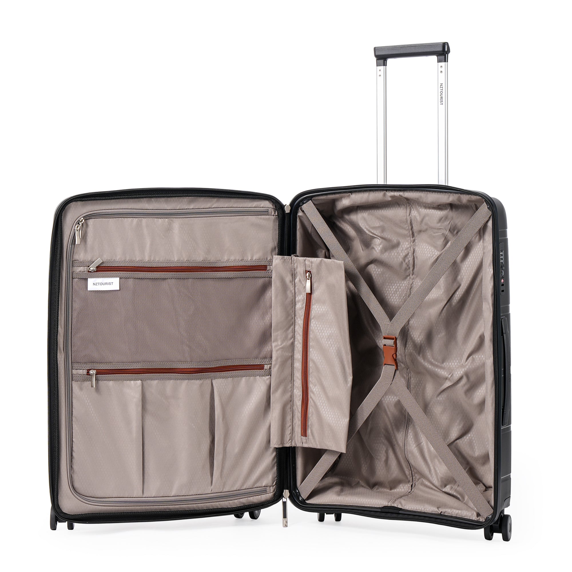 NZTourist CoreLite 67cm Suitcase - Black