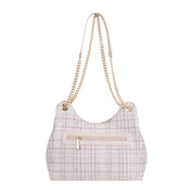 Claire Tweed Shoulder Bag - Pink