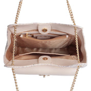 Claire Tweed Shoulder Bag - Pink