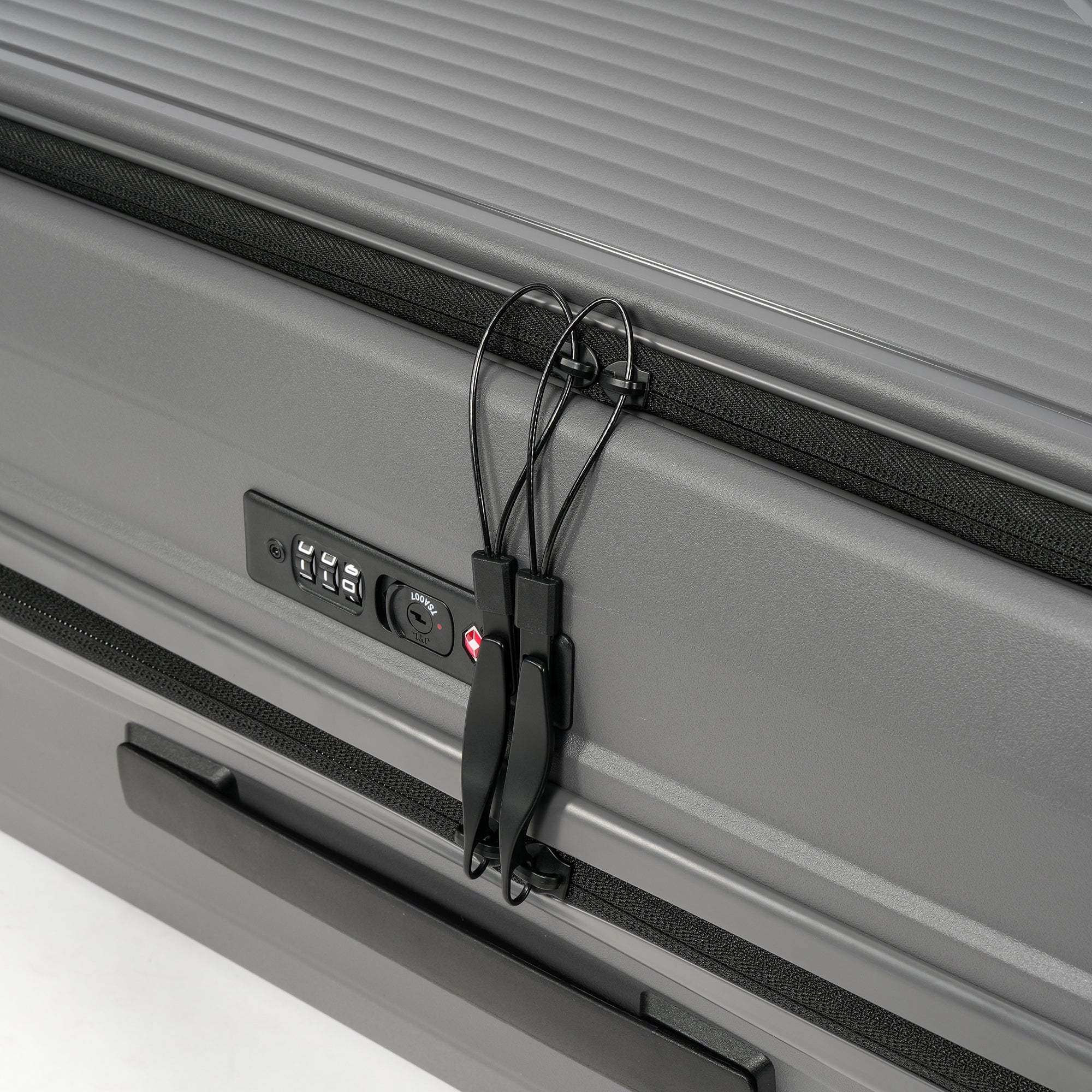 NZTourist Primo Dual Open 77cm Suitcase - Grey