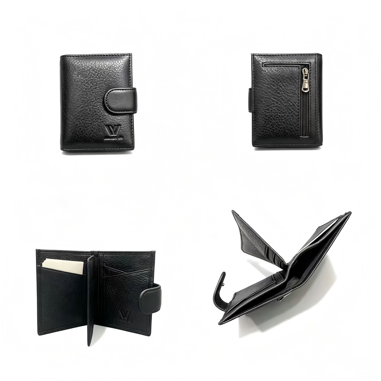 Ellis Leather Wallet - Black