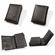 Bennett Pop Up Leather Wallet - Coffee