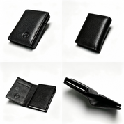 Bennett Pop Up Leather Wallet - Black