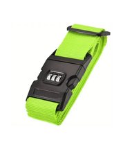 Suitcase Belt with Number Lock - Lime Green