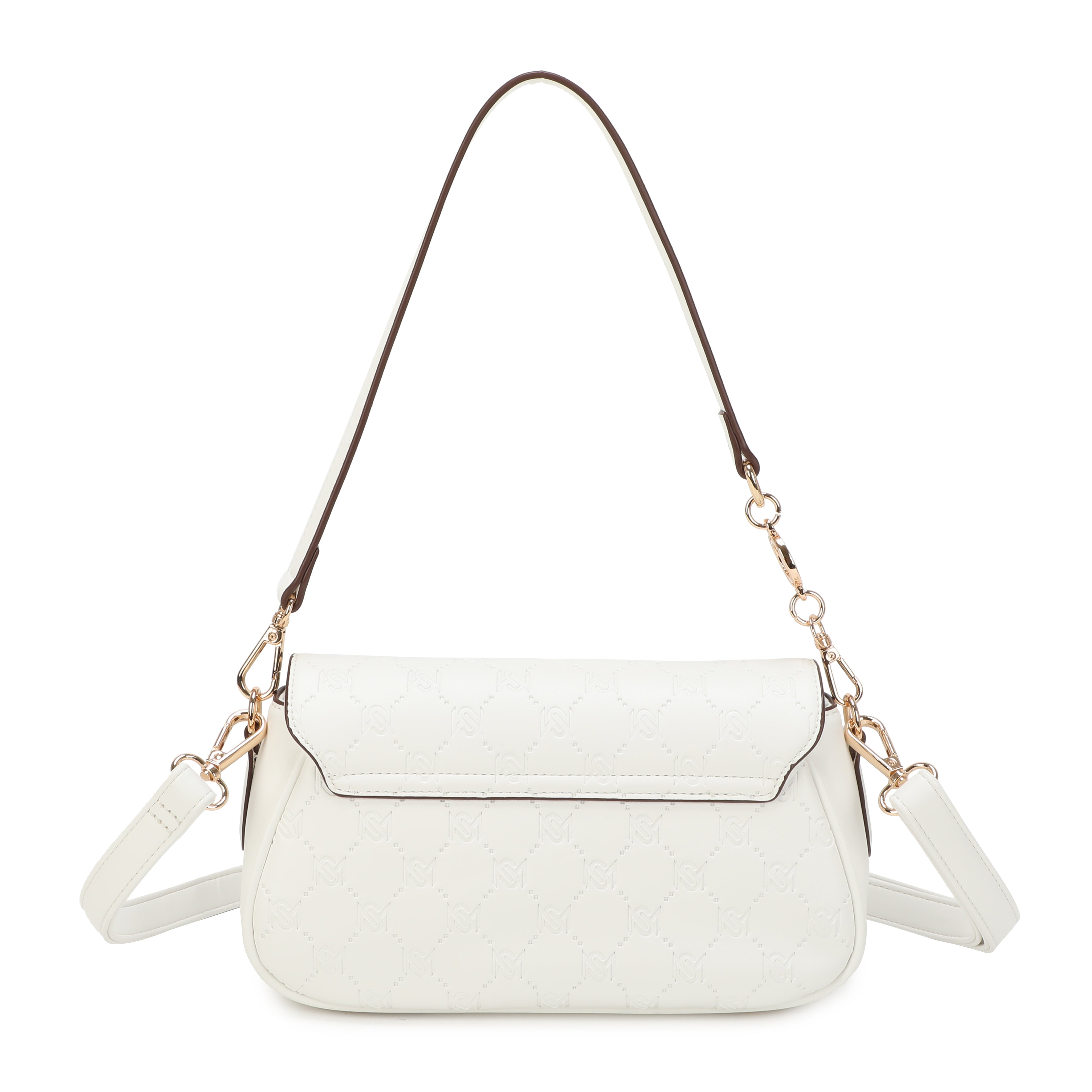 Sofia Baguette Bag - White